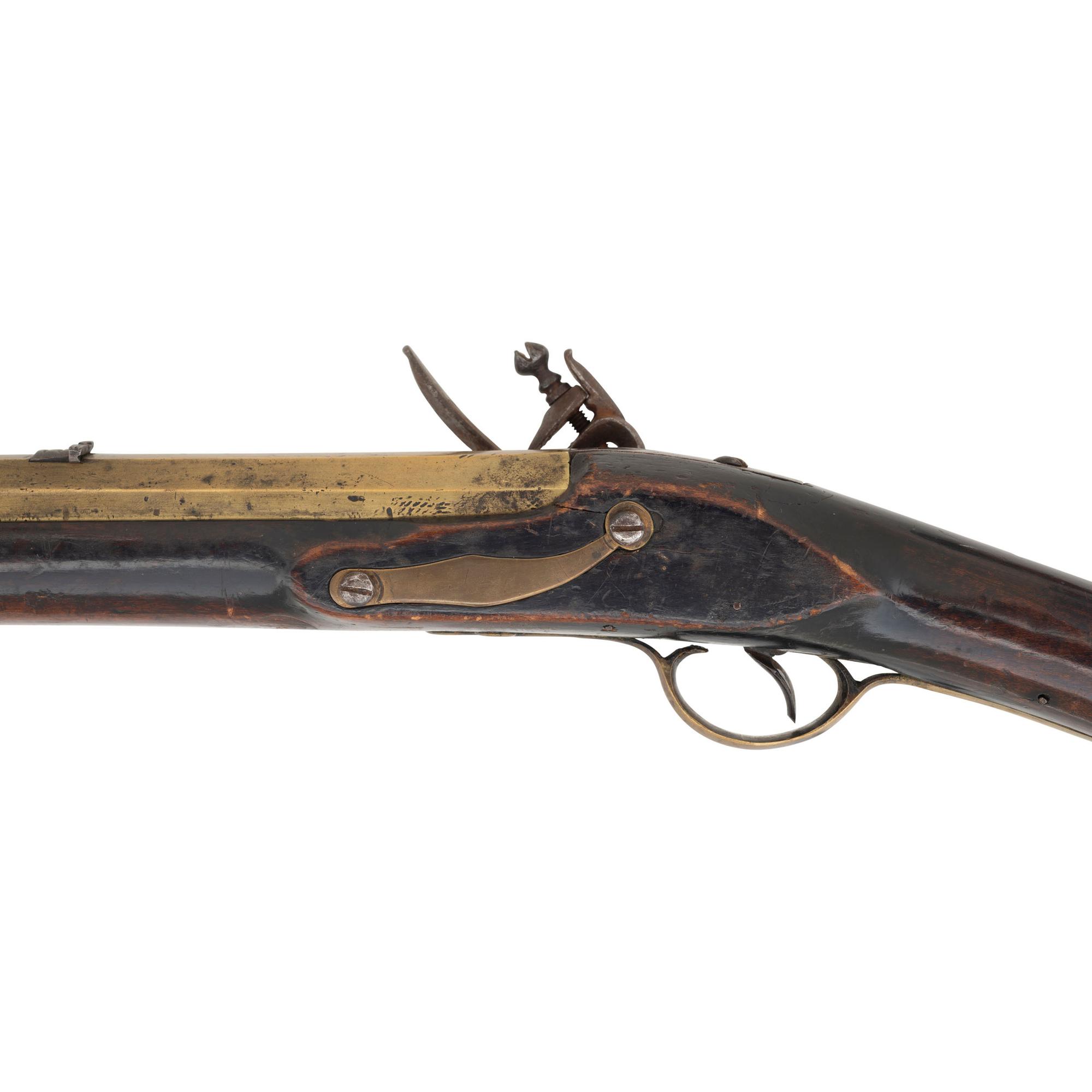 Rare Published Late 18th Century New England Brass Barreled Flintlock Rifle, ex-Flayderman