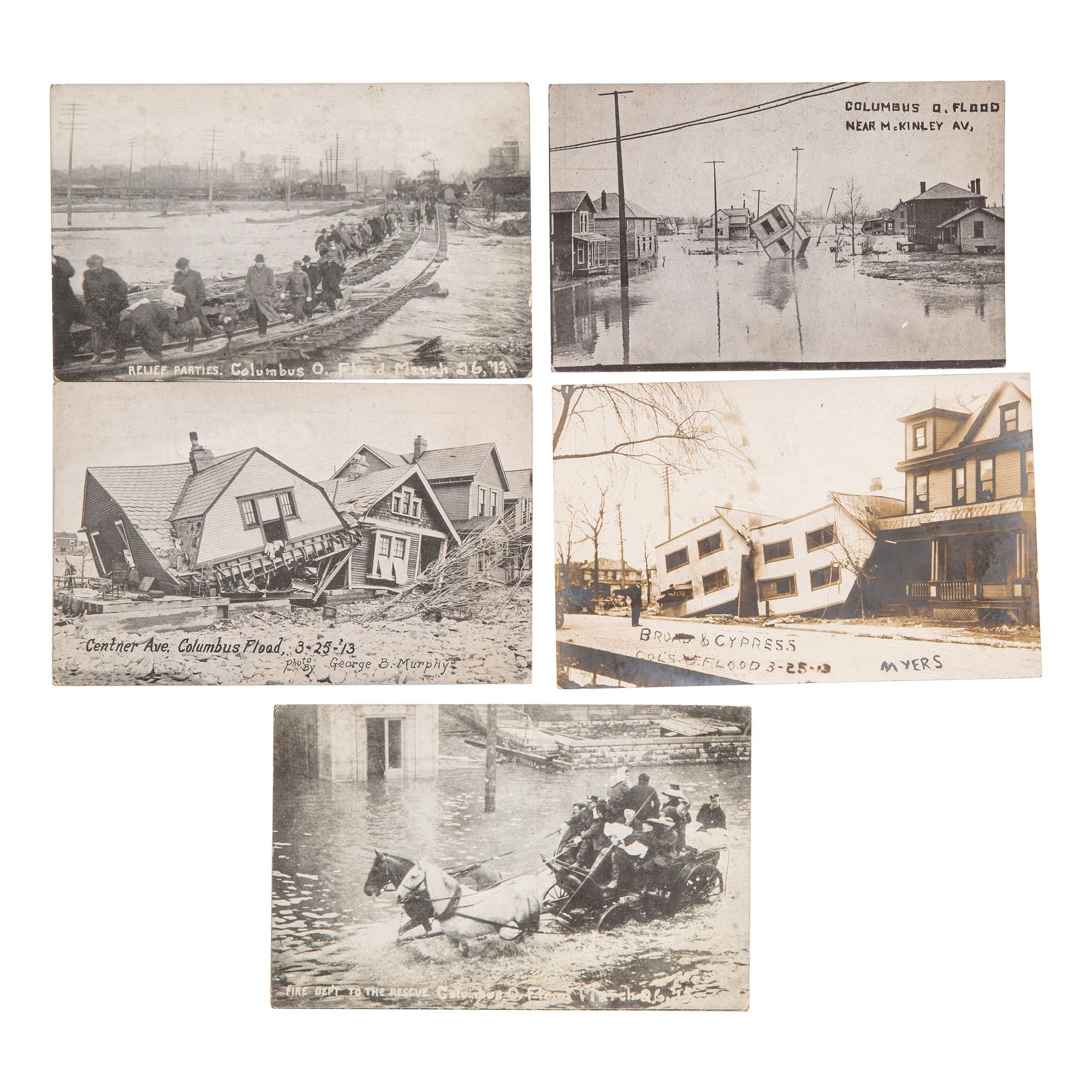 [EARLY PHOTOGRAPHY]. A group of 80 photographs of Columbus, Ohio and Ohio State University, including: