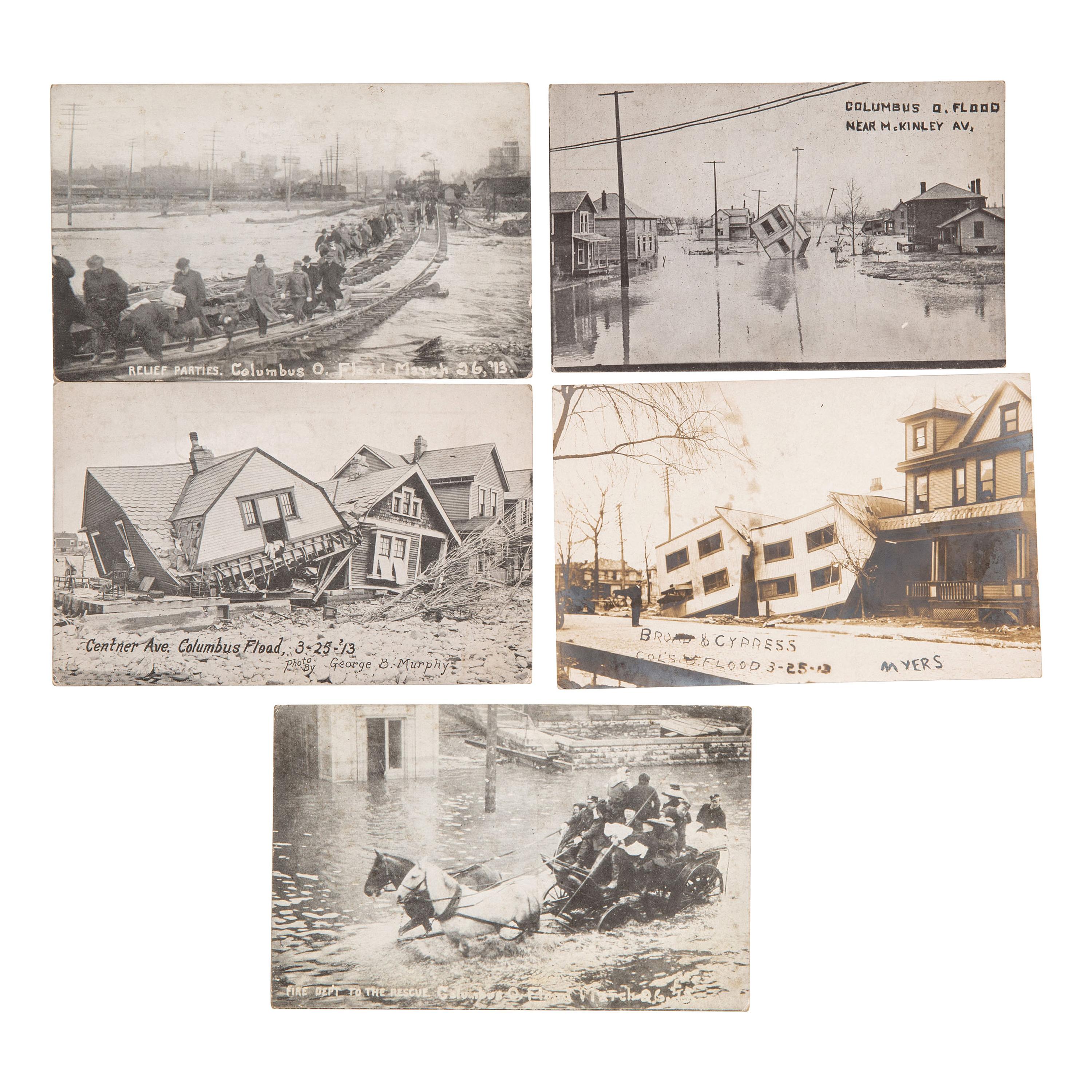 [EARLY PHOTOGRAPHY]. A group of 80 photographs of Columbus, Ohio and Ohio State University, including: