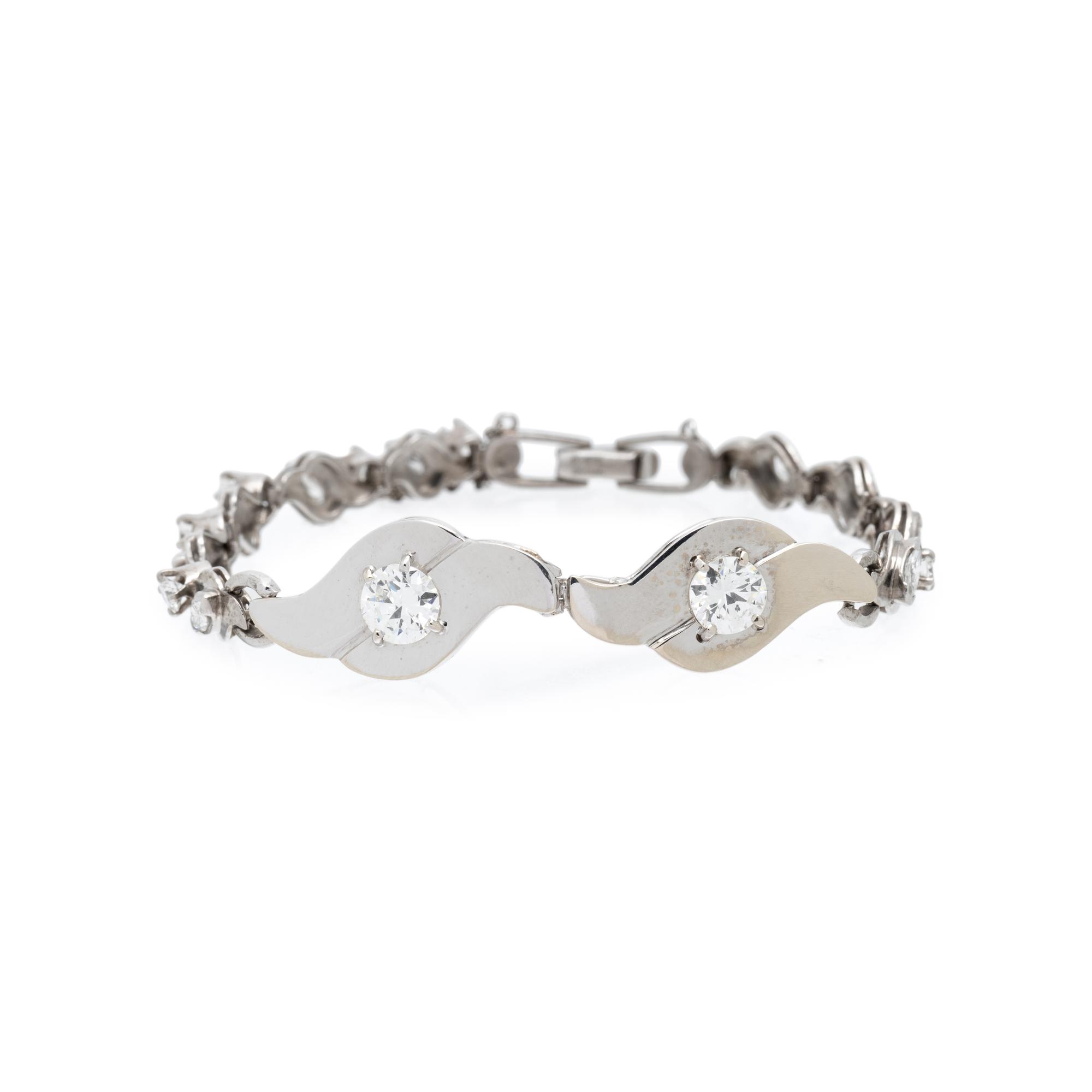 PLATINUM AND DIAMOND BRACELET