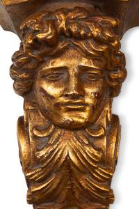 A Set of Four Italian Giltwood Wall Brackets