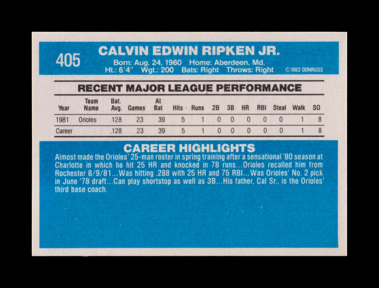 A Group of 22 Hall of Fame and Star Rookie Baseball Cards Including Cal Ripken Jr., Rickey Henderson and Ken Griffey Jr.,