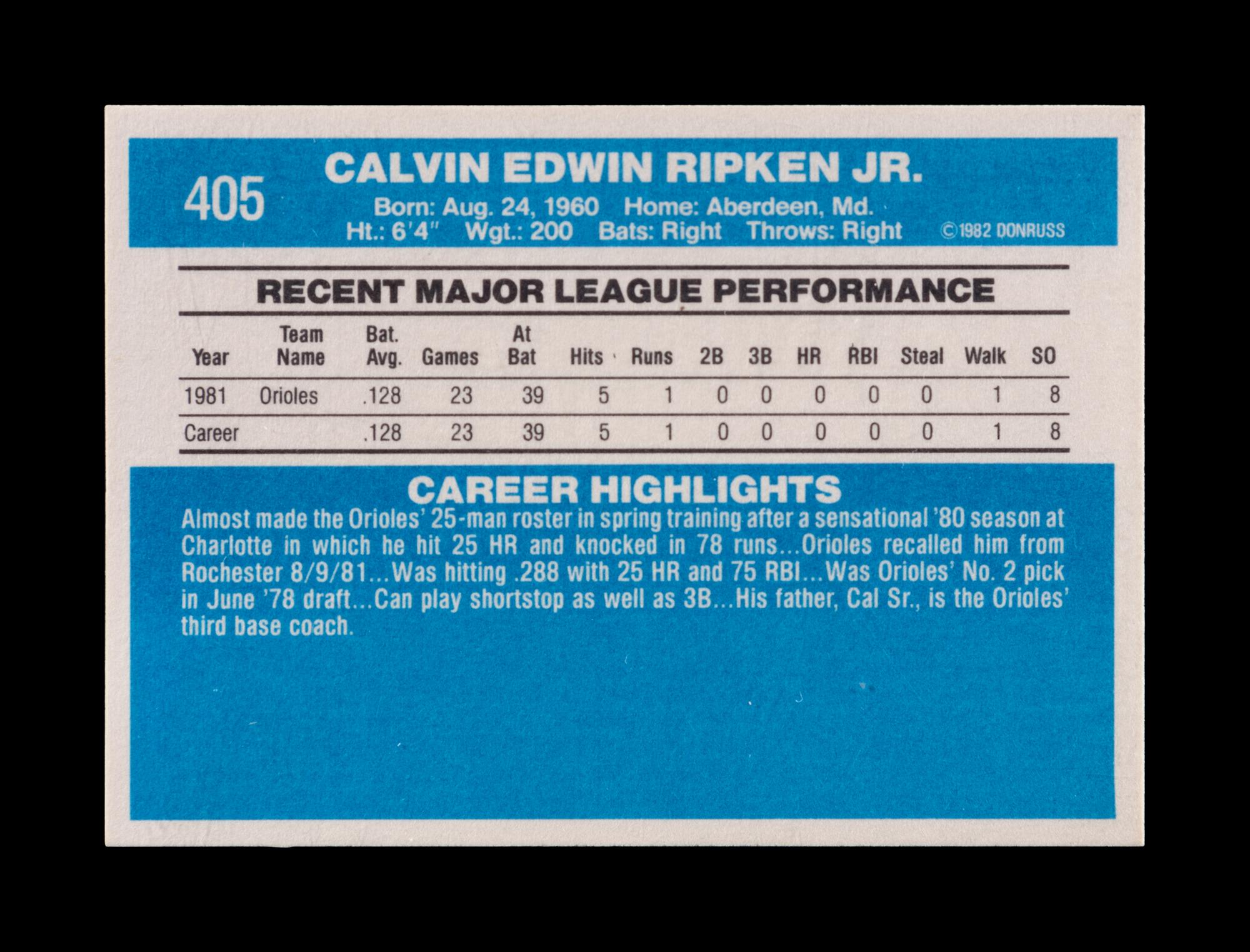 A Group of 22 Hall of Fame and Star Rookie Baseball Cards Including Cal Ripken Jr., Rickey Henderson and Ken Griffey Jr.,