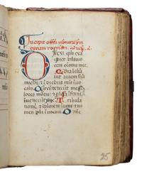 MUSIC RITES FOR FUNERALS Ritual, Use of Rome, in Latin and Italian, music manuscript on parchment [Italy, 1450–1456]