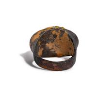 A Greek Gilt-Silver Finger Ring with a Female Portrait Head in High Relief