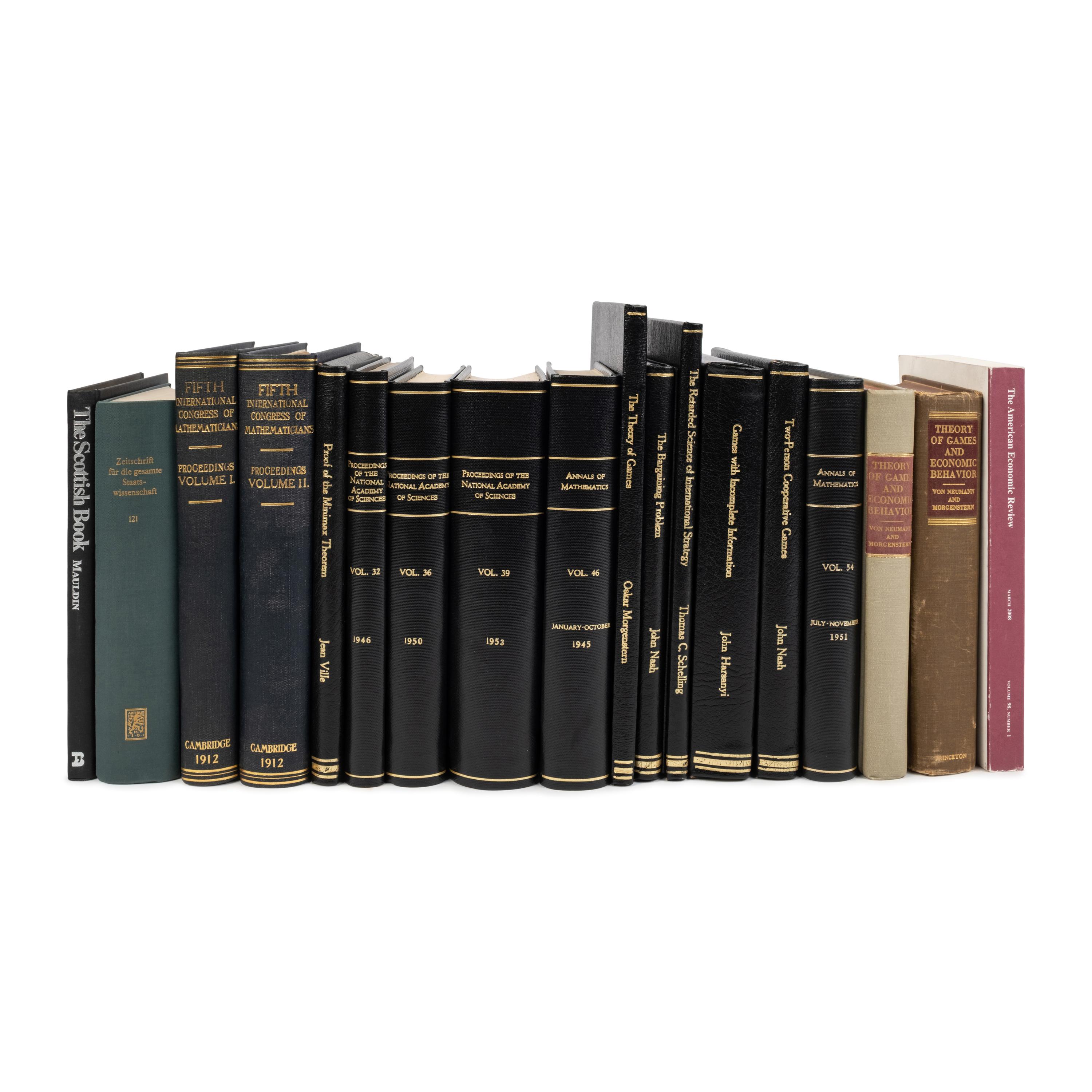 [Game Theory]. A significant archive of works on game theory, comprising foundational texts by leading mathematicians.