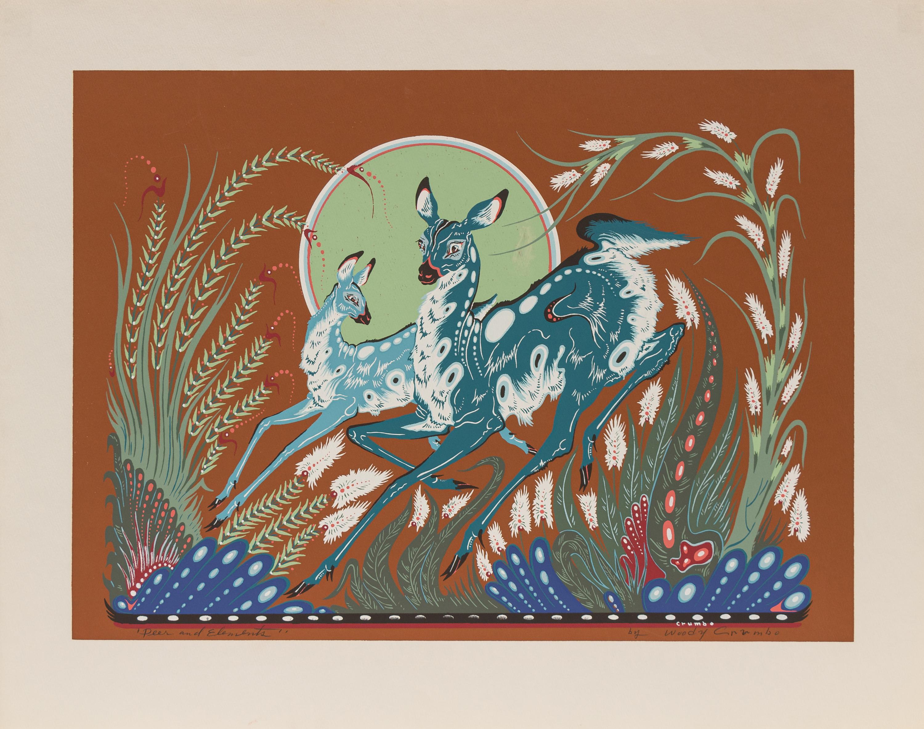 Two Works: Deer and Elements I and Deer and Elements II