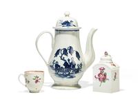 A Group of English Soft-Paste and German Hard-Paste Porcelain Table Articles