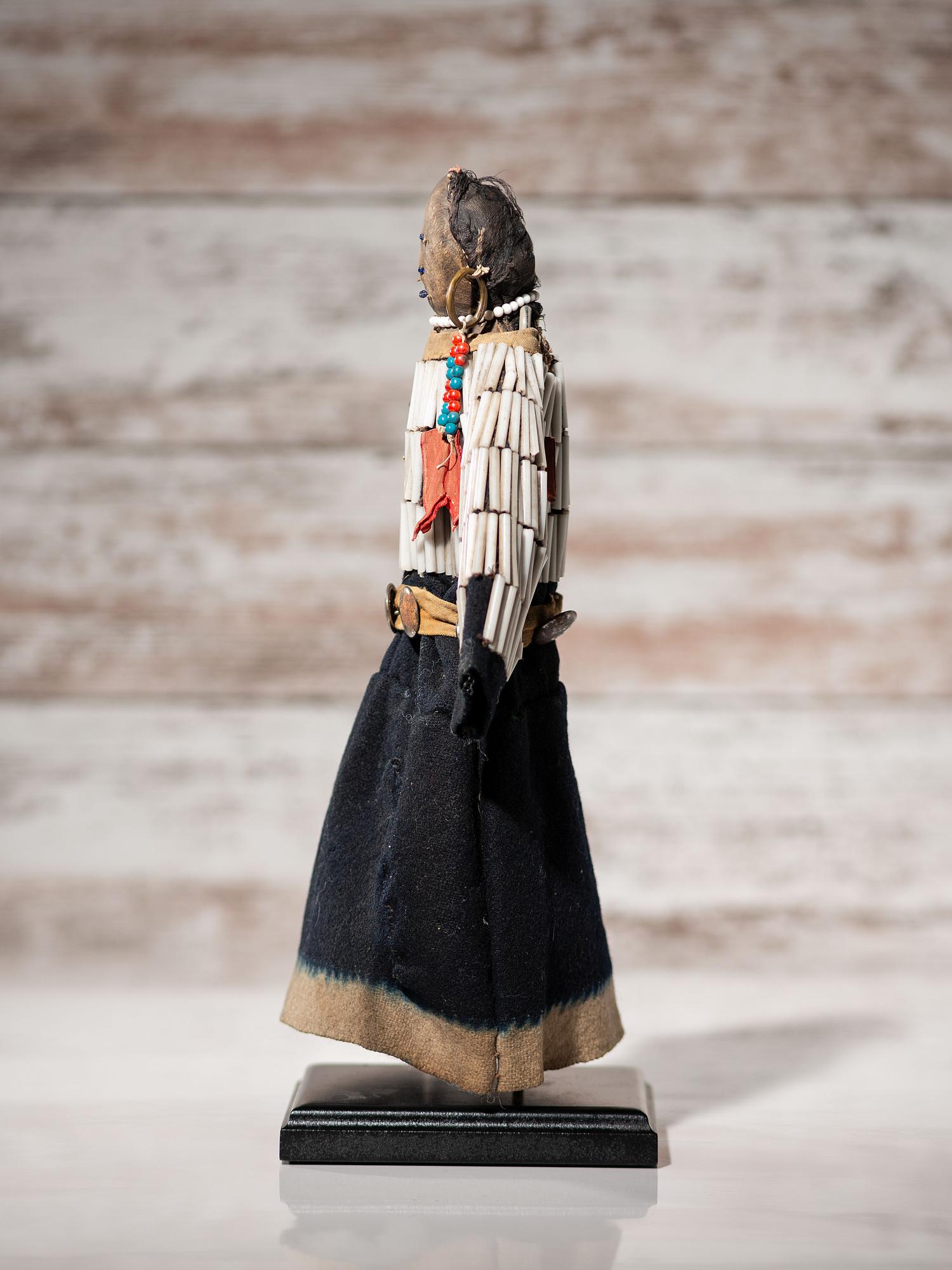 Apsáalooke (Crow) Beaded Buffalo Hide Doll