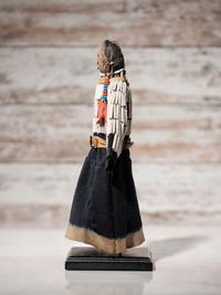 Apsáalooke (Crow) Beaded Buffalo Hide Doll