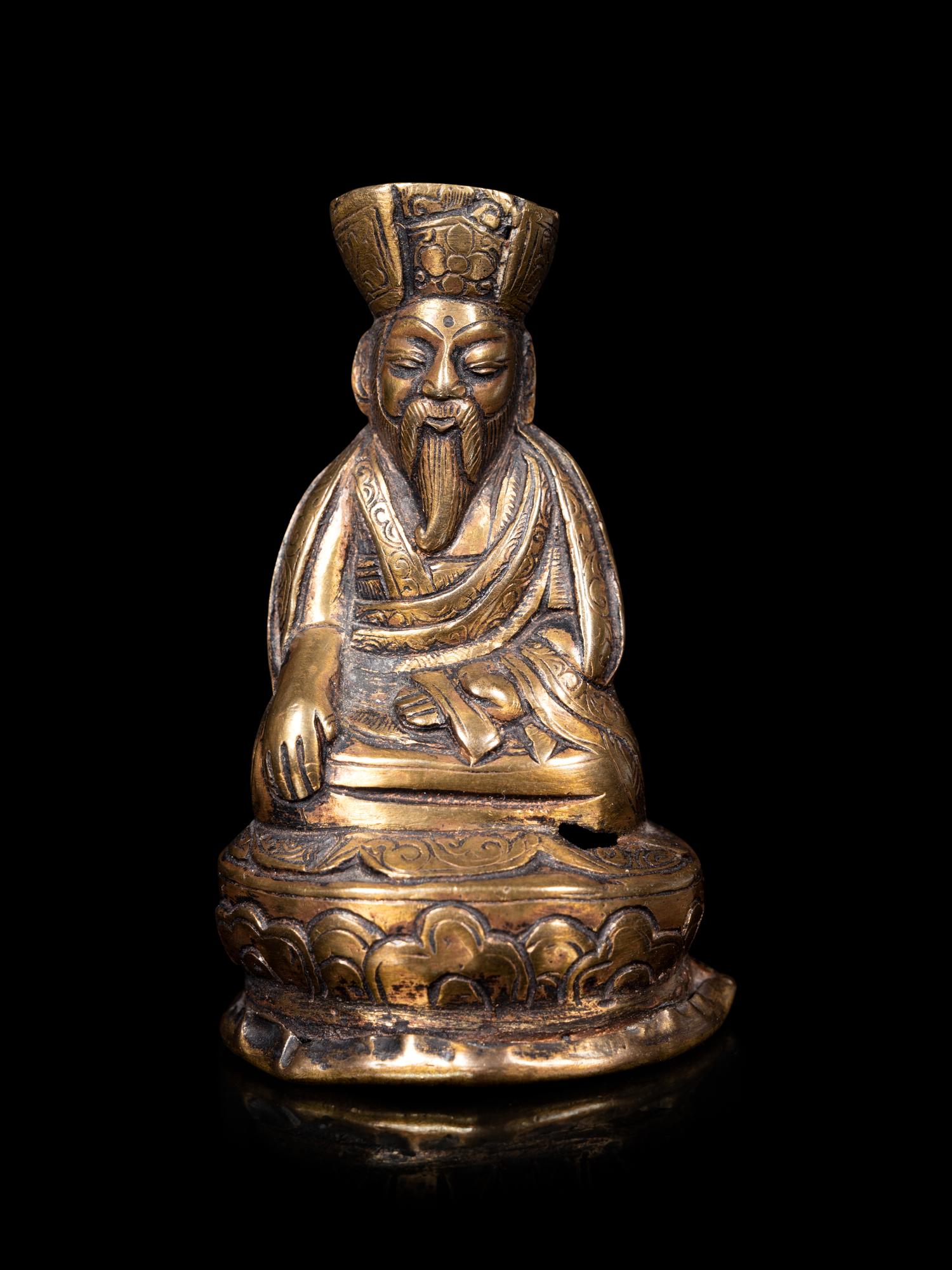 Two Tibetan Gilt Bronze Figures