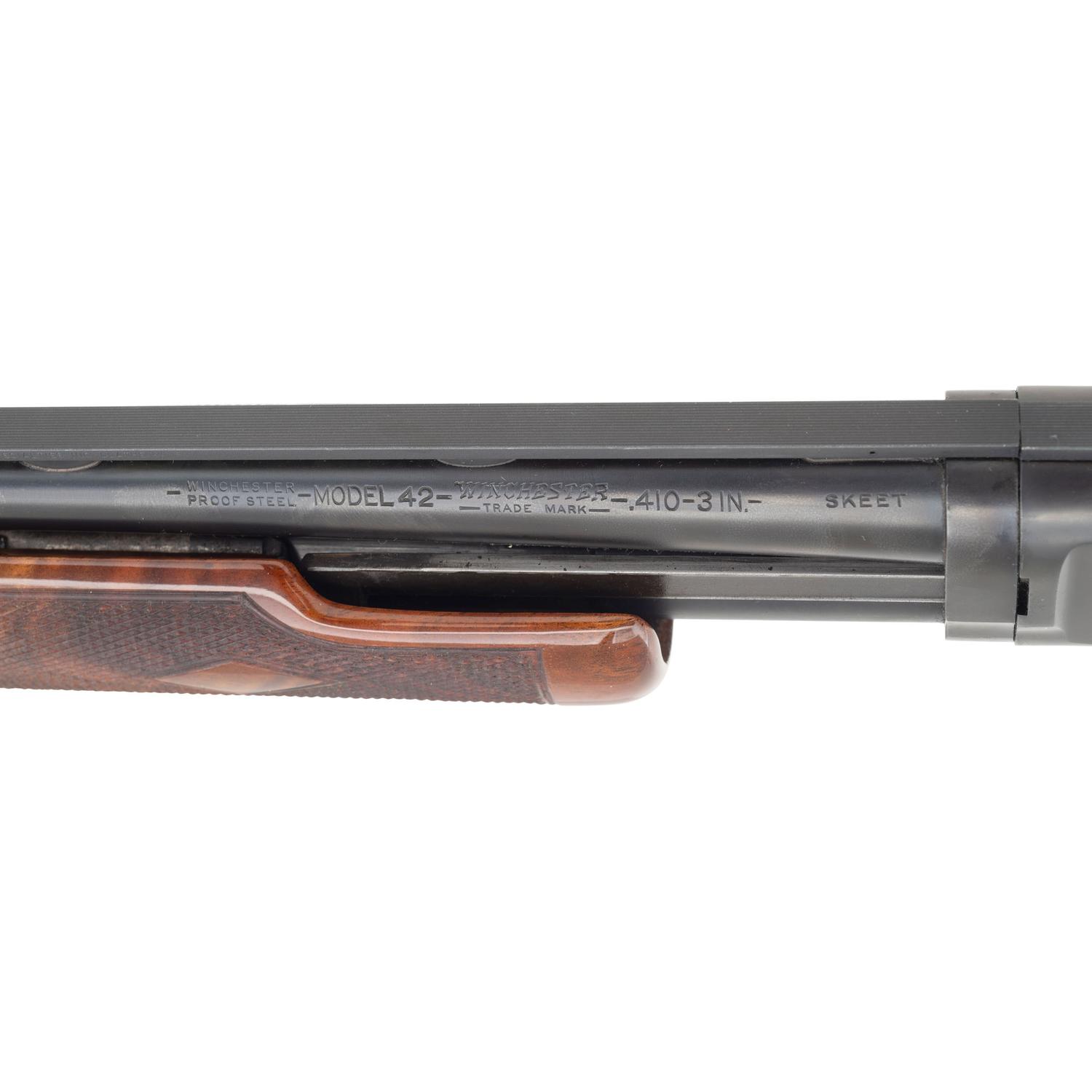 **Winchester Model 42 with Deluxe Wood, Simmons Rib, and Weighted Muzzle