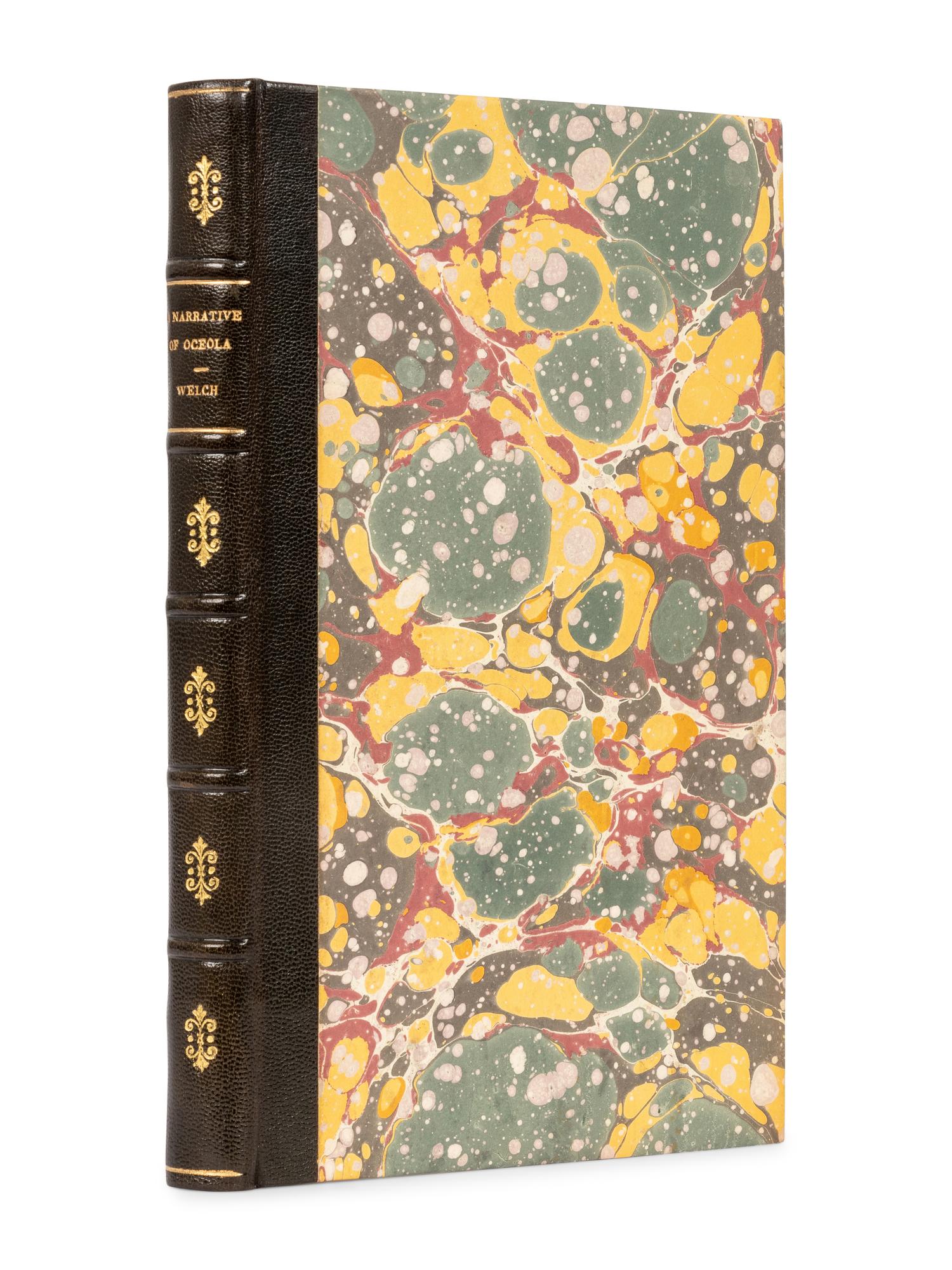 [WELCH, Andrew G. (1797-1852)]. A Narrative of the early Days and Remembrances of Oceola Nikkanochee, Prince of Econchatti, A Young Seminole Indian. London: Hatchard and Son, 1841.