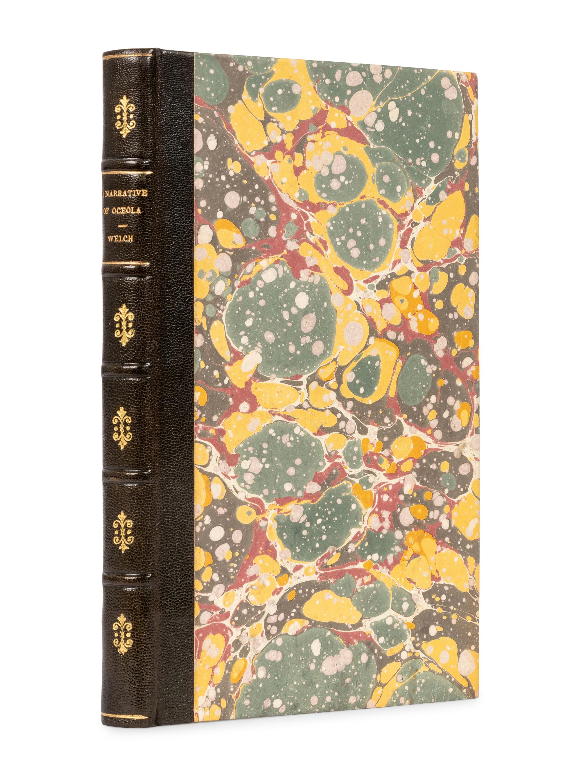 [WELCH, Andrew G. (1797-1852)]. A Narrative of the early Days and Remembrances of Oceola Nikkanochee, Prince of Econchatti, A Young Seminole Indian. London: Hatchard and Son, 1841.
