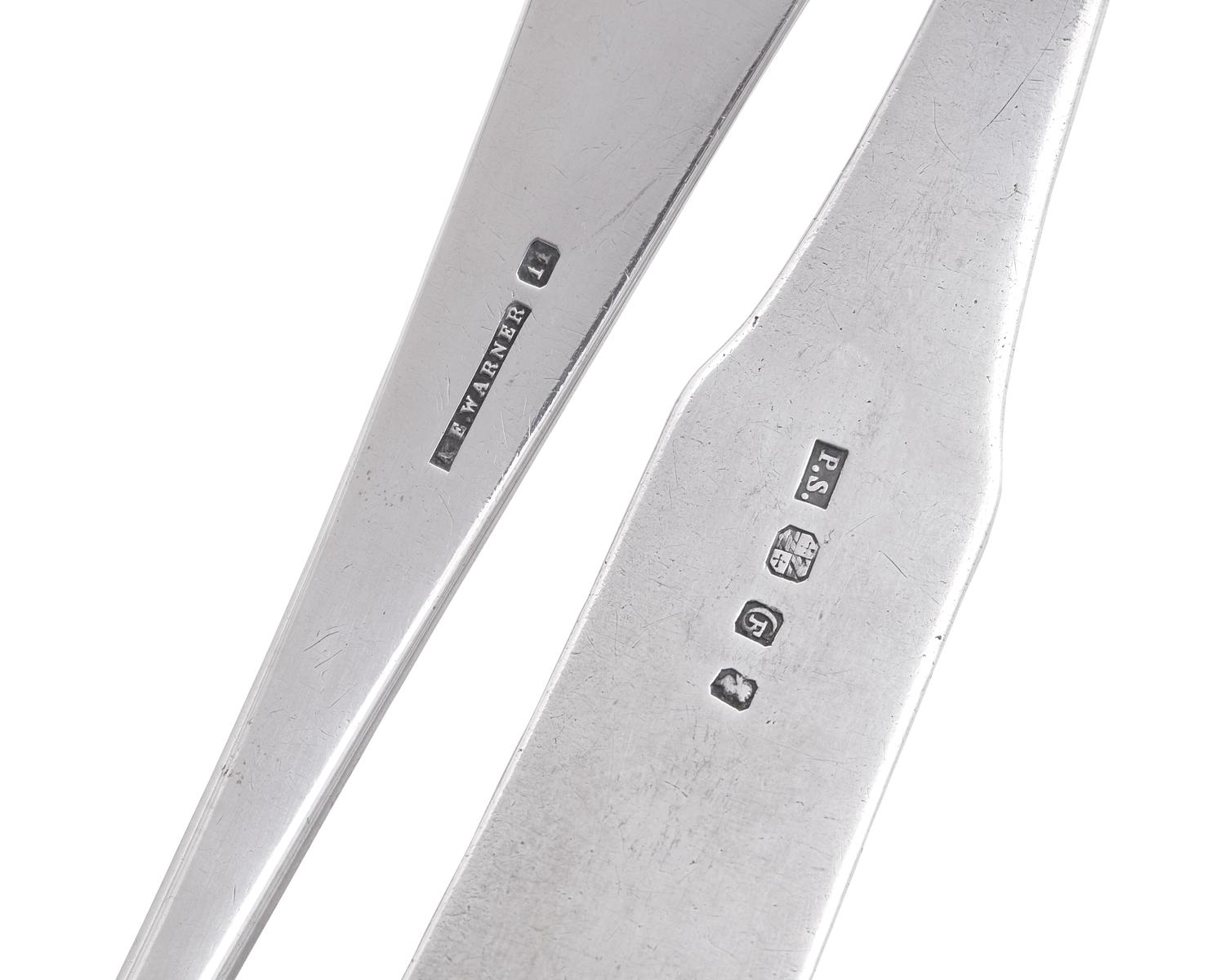 Two Federal Silver Punch Ladles