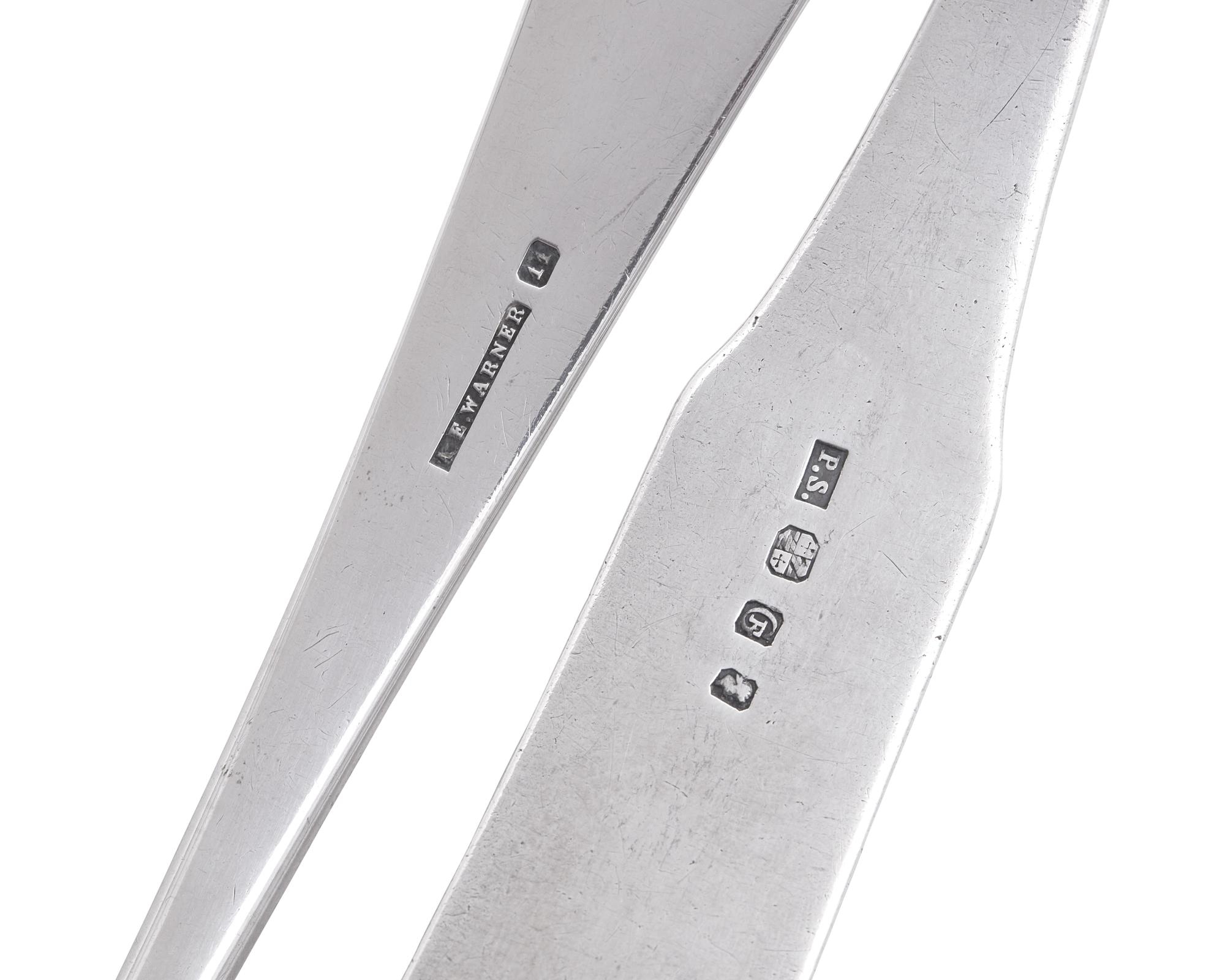 Two Federal Silver Punch Ladles