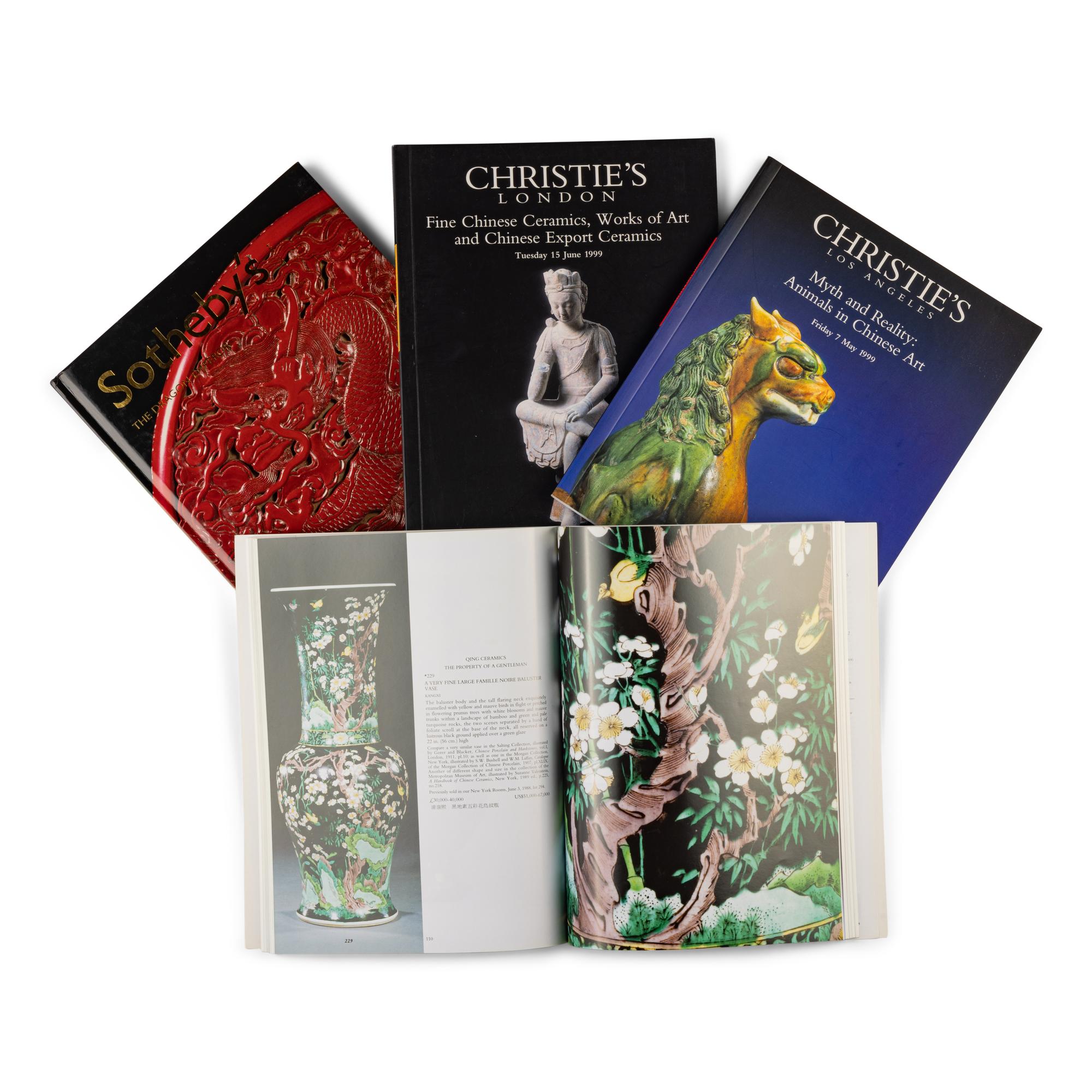 [FINE CHINESE CERAMICS & WORKS OF ART] a group of auction catalogues of Chinese Ceramics & Works of Art 中國藝術拍賣圖錄49 冊