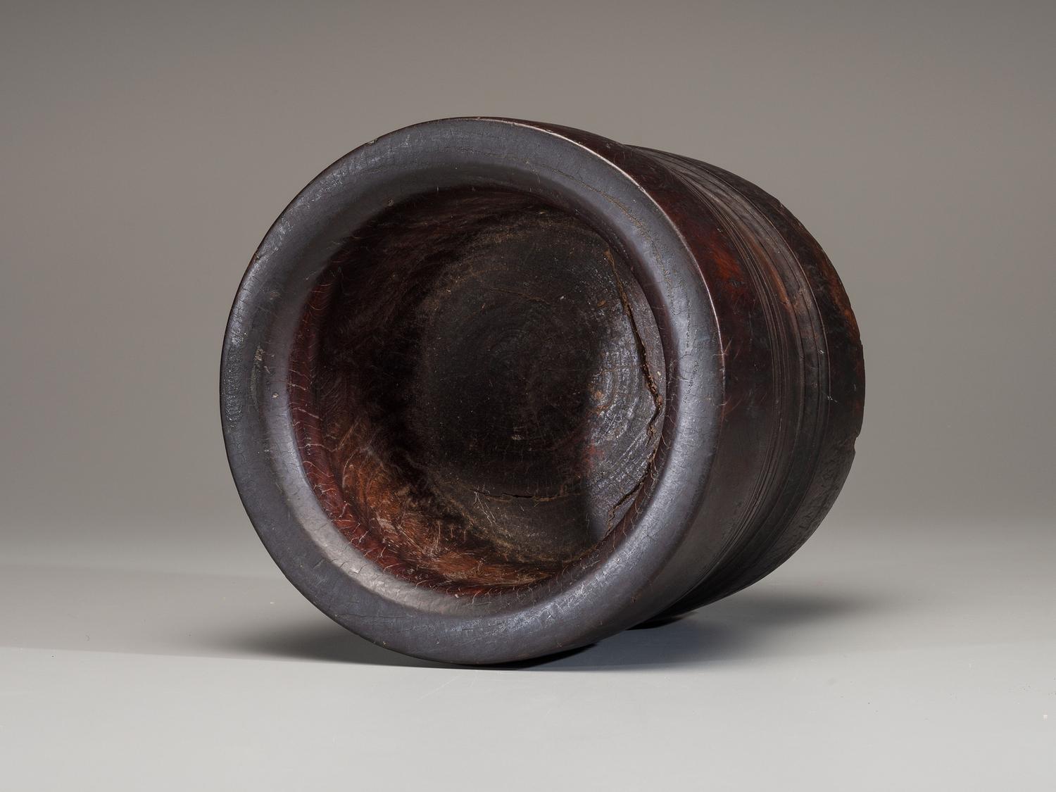 A Lignum Vitae Mortar and Pestle