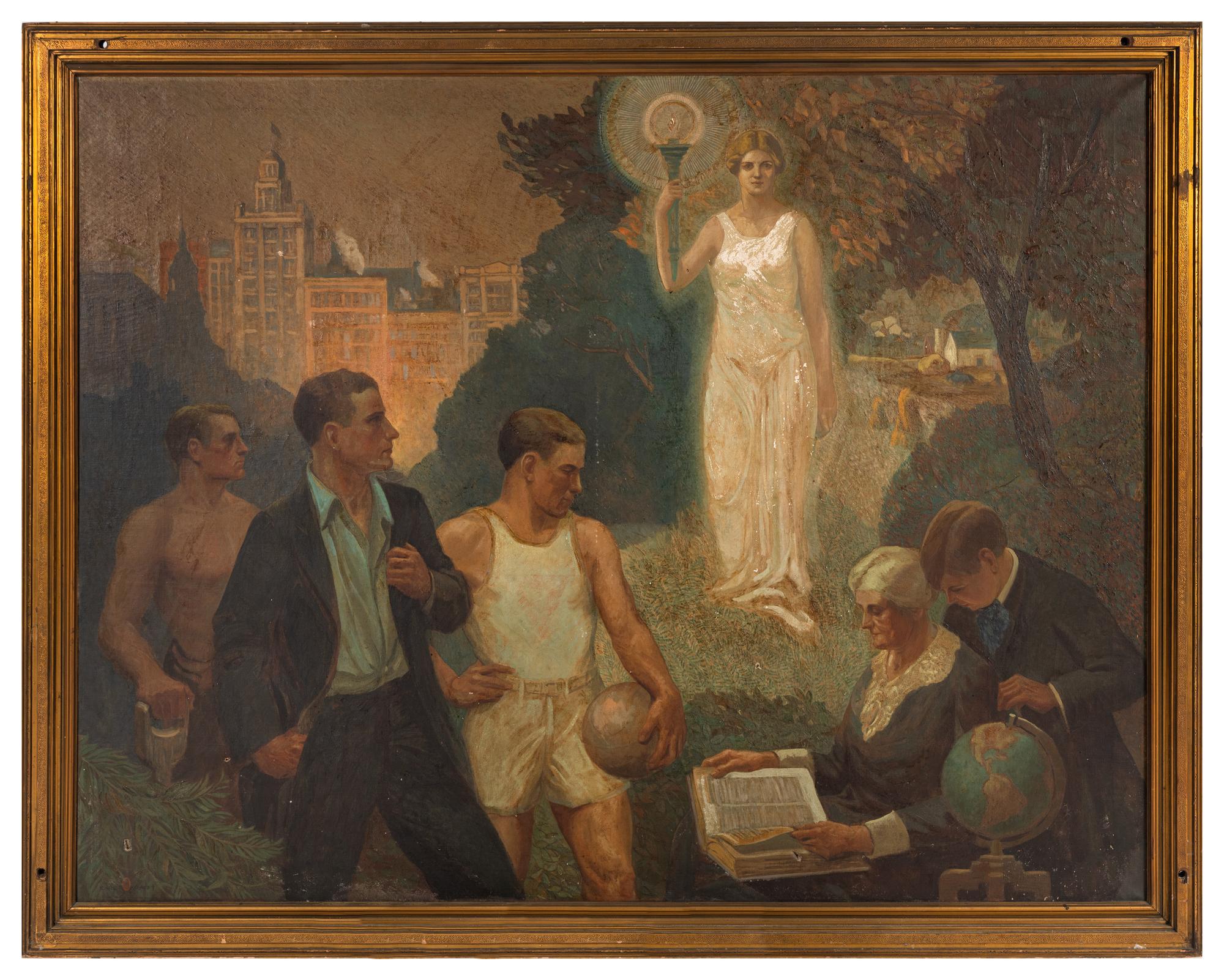 Triad of Life: Highlighting Labor, Business, Athletics and Education , 1926