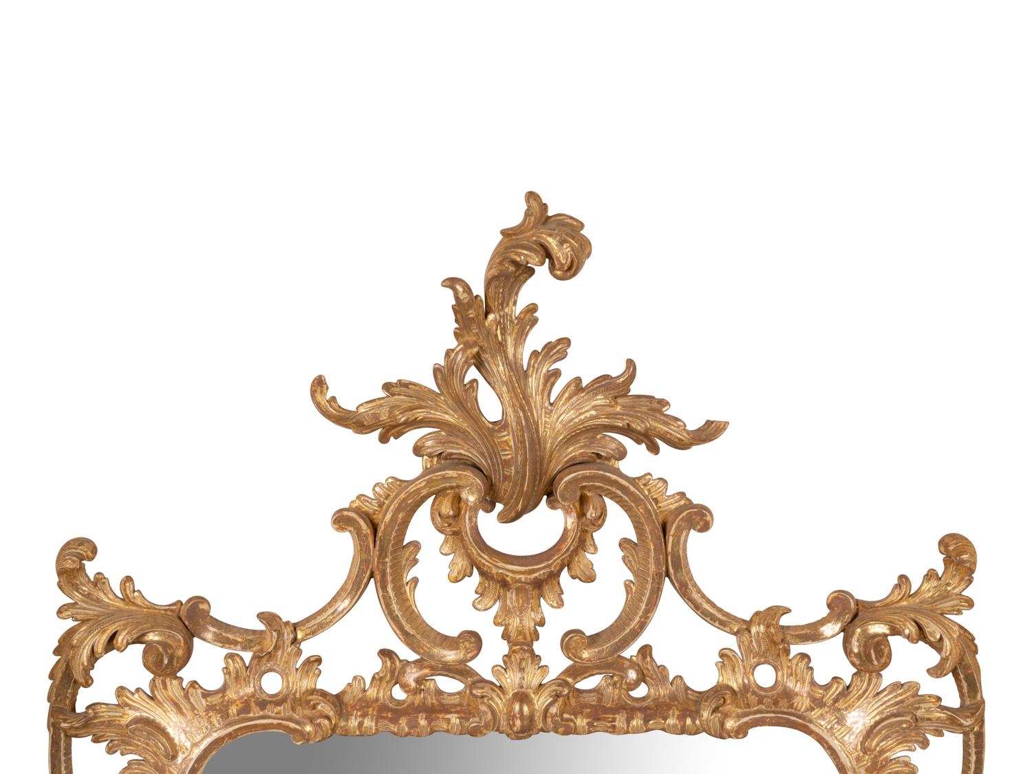 A Pair of George III Giltwood Mirrors