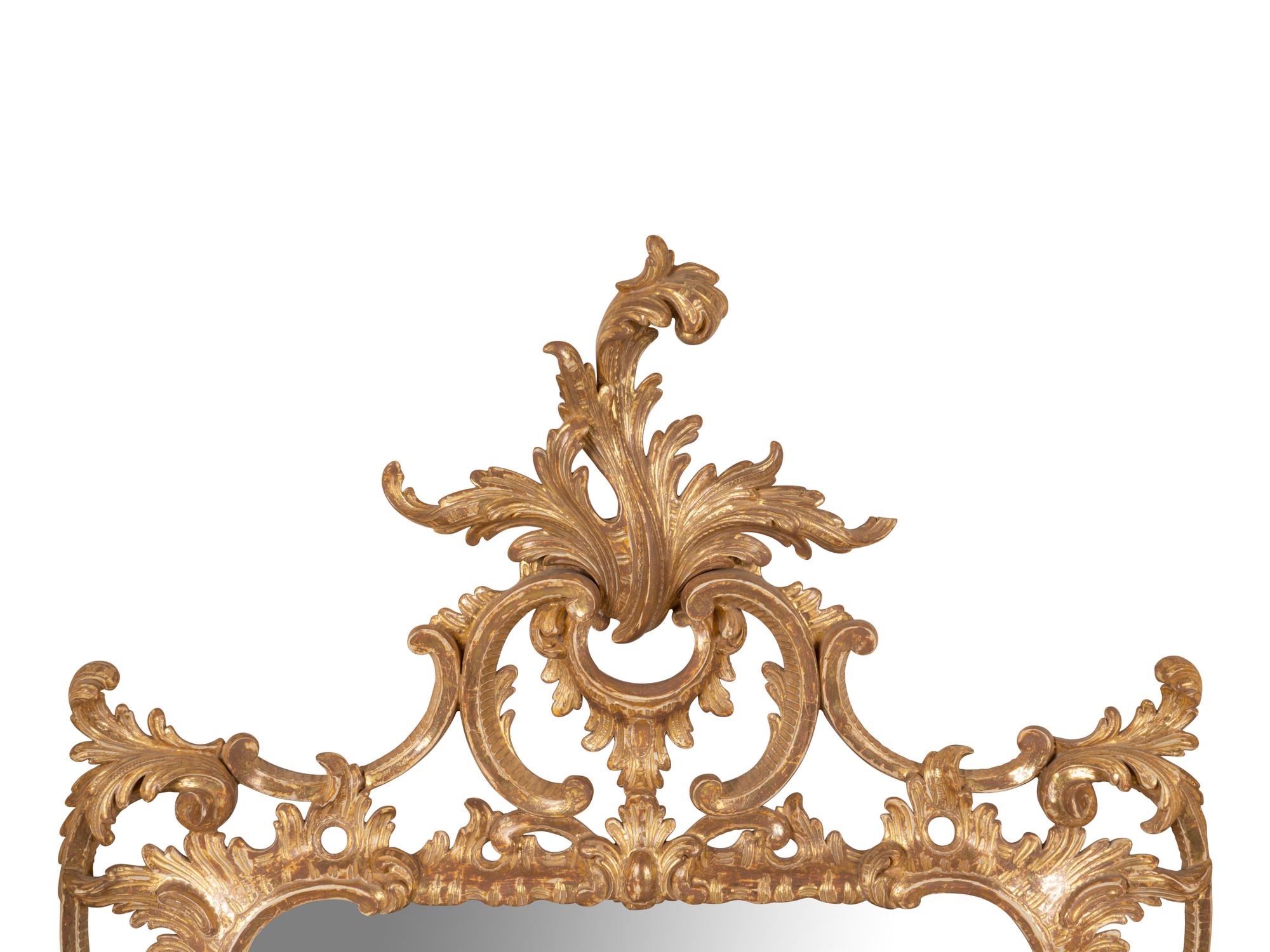 A Pair of George III Giltwood Mirrors
