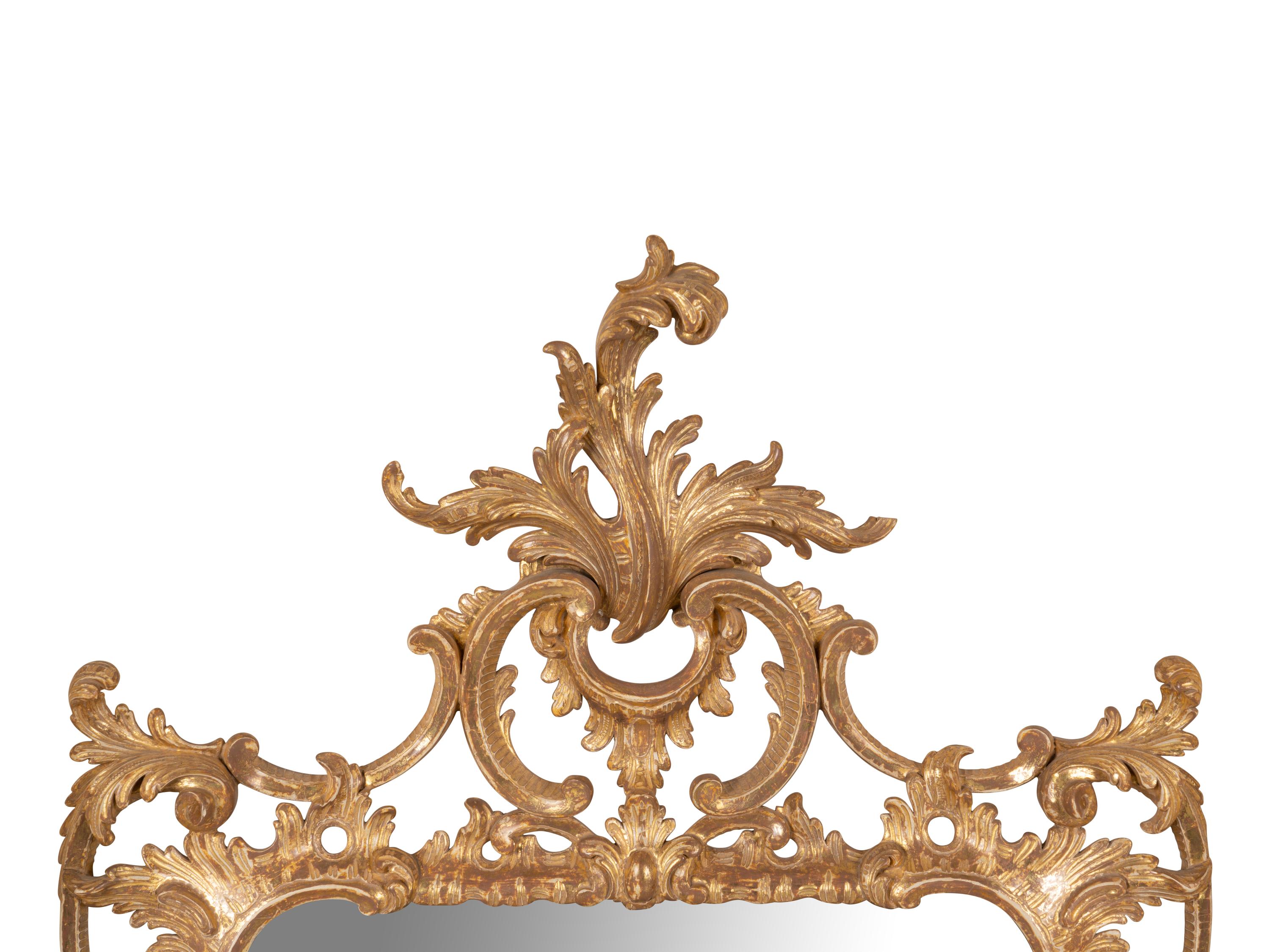 A Pair of George III Giltwood Mirrors