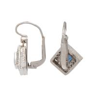 SAPPHIRE AND DIAMOND EARRINGS