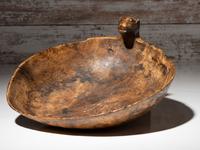 Eastern Sioux Figural Burl Bowl, Bear