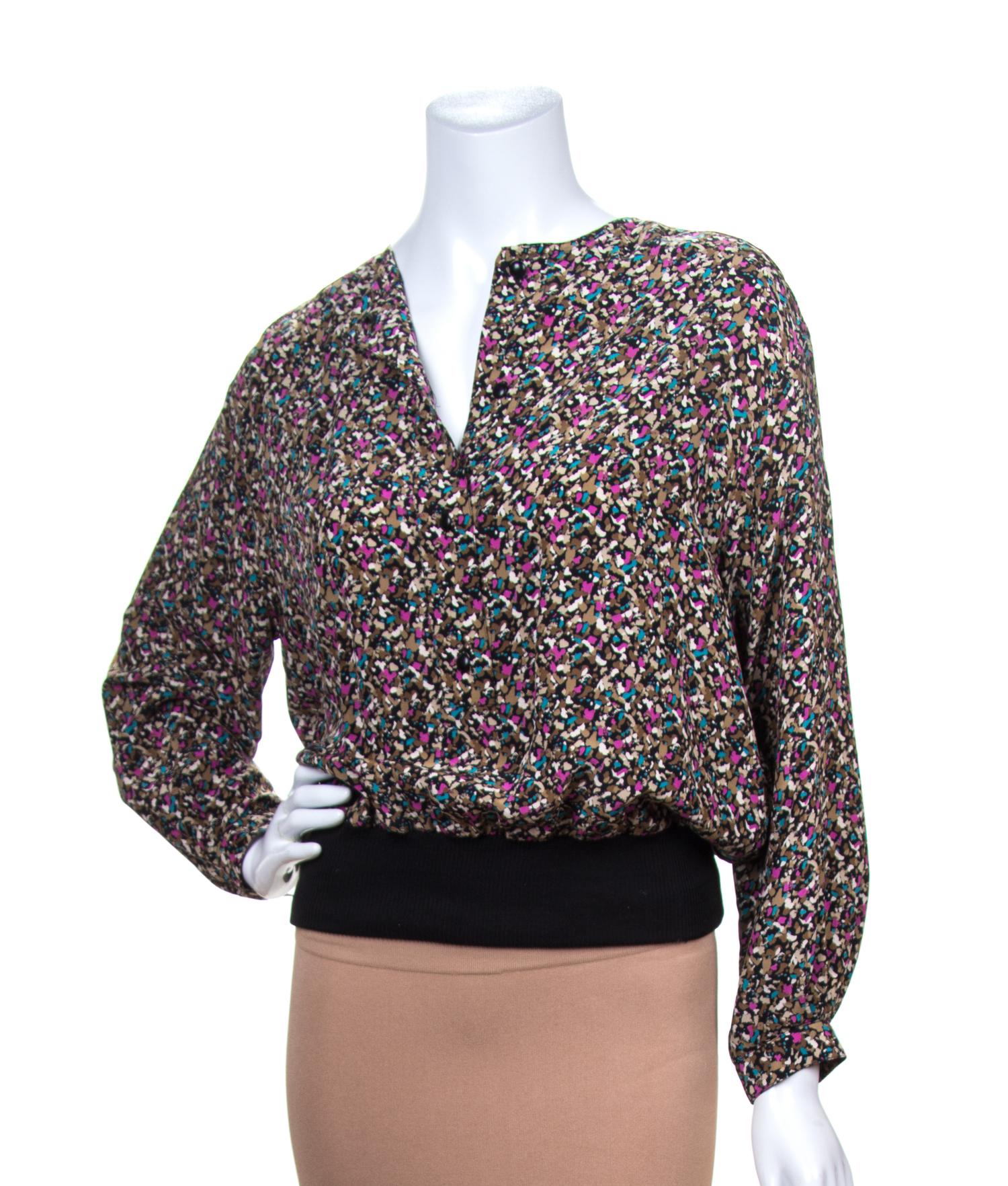 A Christian Dior Multicolor Silk Blouse,