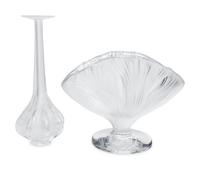 A Lalique Ichor Vase and Marie-Claude Vase