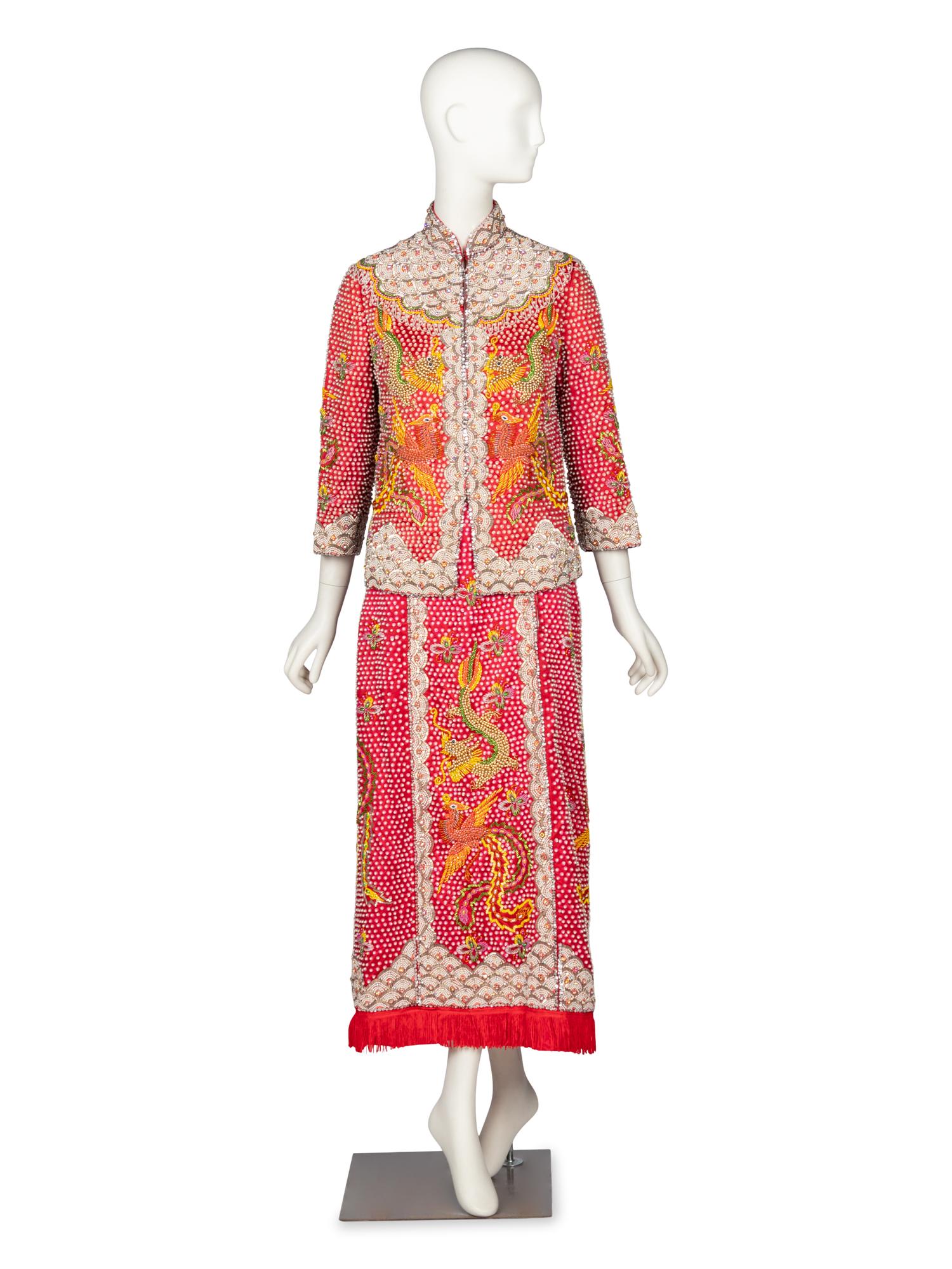 Custom Chinese Embellished Ensemble, Made for Roberta McCain
