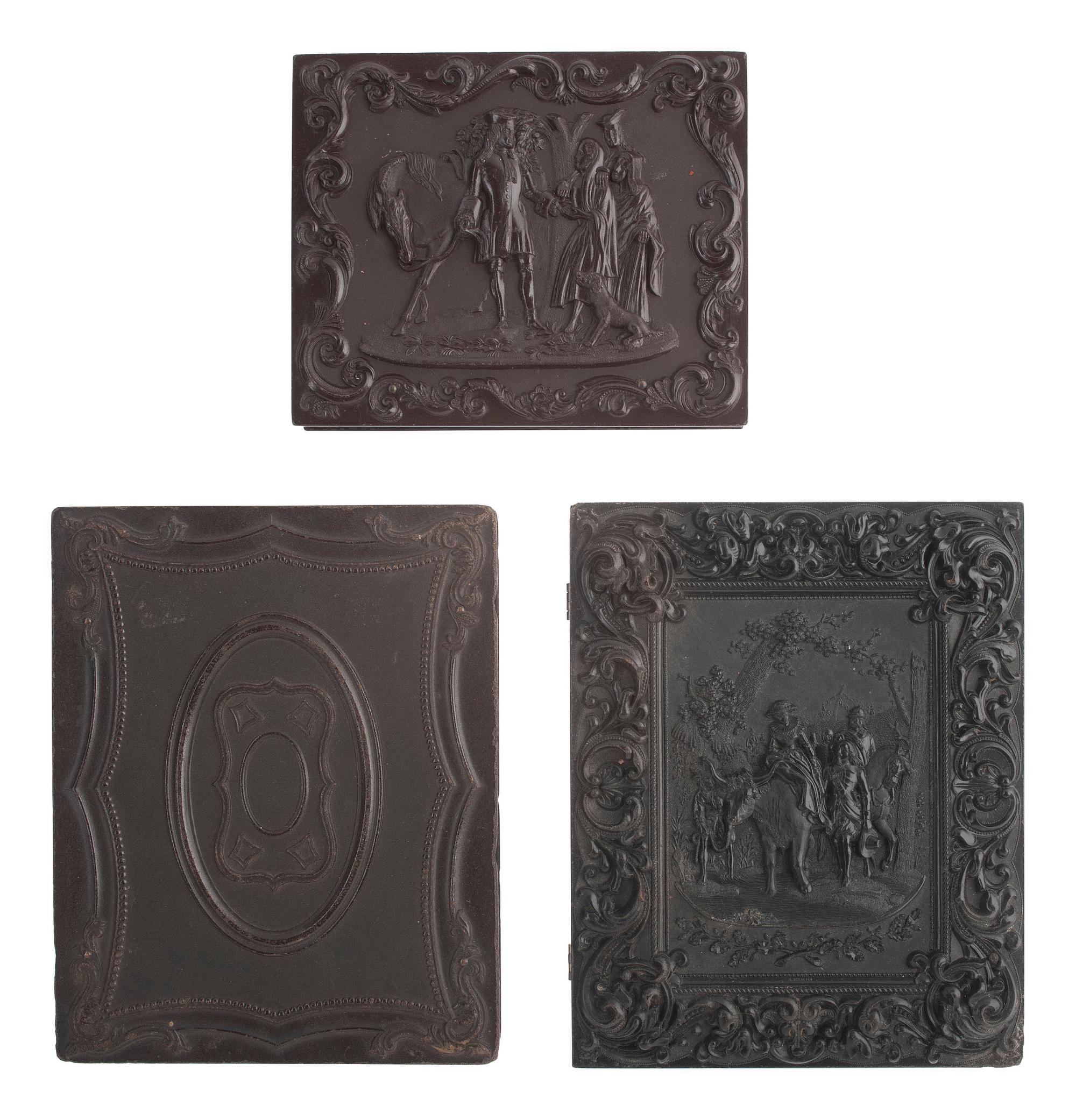[EARLY PHOTOGRAPHY]. 14 half plate and quarter plate daguerreotypes featuring women and children.