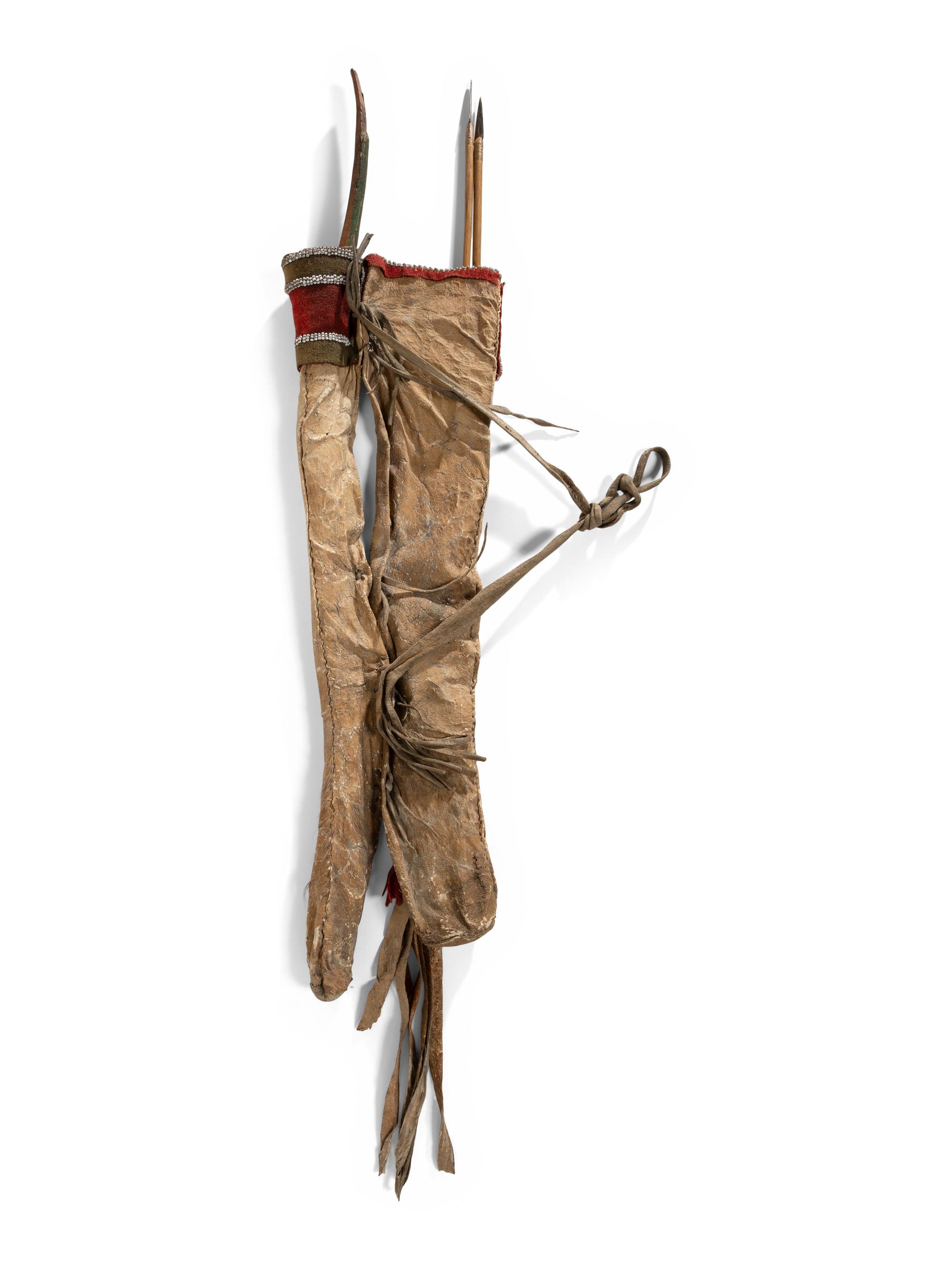 Assiniboine Mountain Lion Bow and Quiver Set