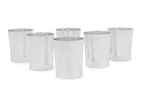 A Set of Six Mexican Silver Julep Cups