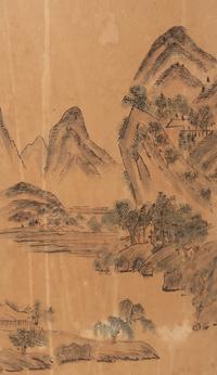 A Korean Four-Panel Floor Screen