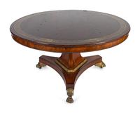 A Regency Bronze-Mounted and Brass-Inlaid Rosewood Center Table — FIRST QUARTER 19TH CENTURY