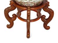 A Chinese Famille Rose Porcelain Jardinière on Stand
