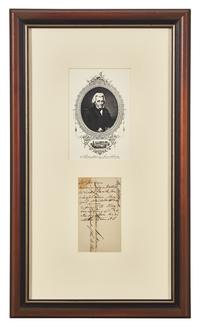 [Presidential] Jackson, Andrew. Autograph Note, initialed