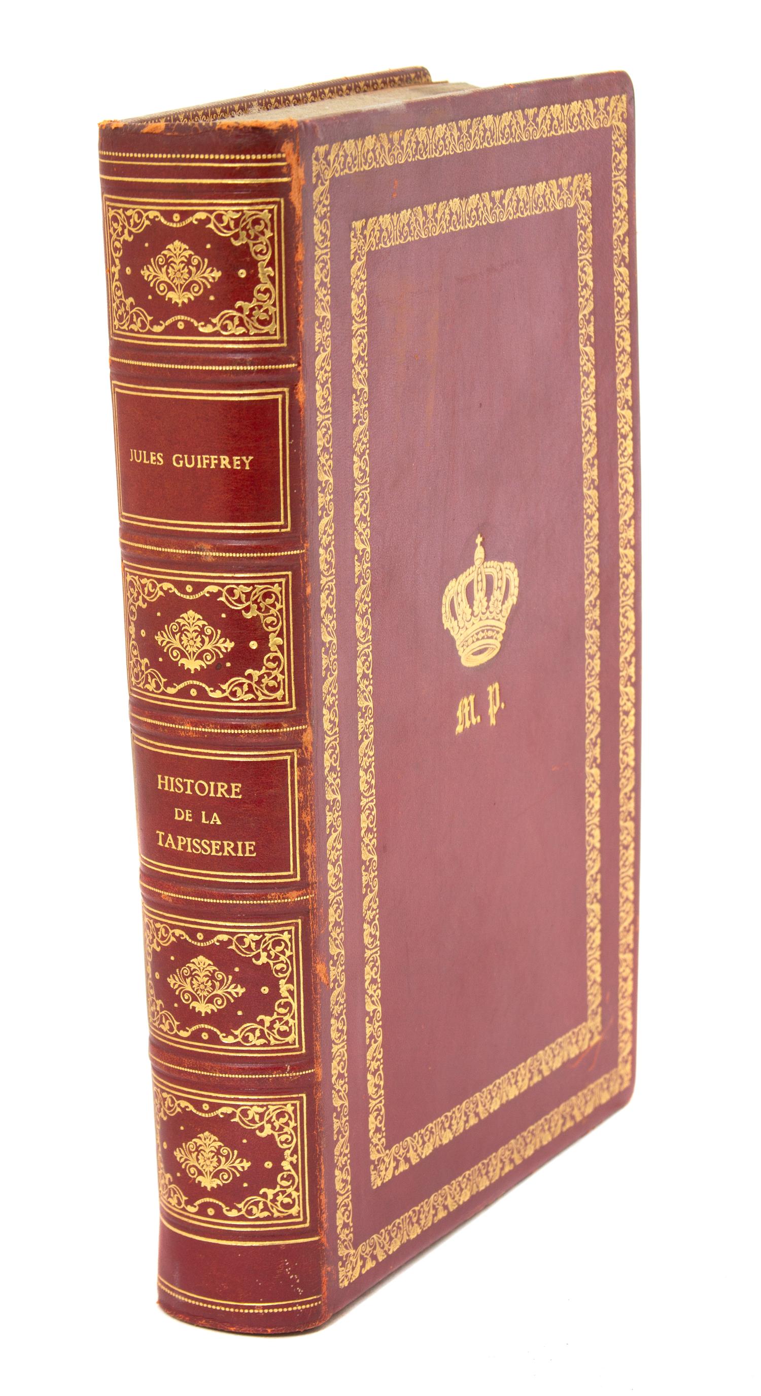 [BINDINGS] History of Tapestry Since the Middle Ages Until Today, by Guiffrey Jules — Alfred Mame & Fils, Tours, 1886