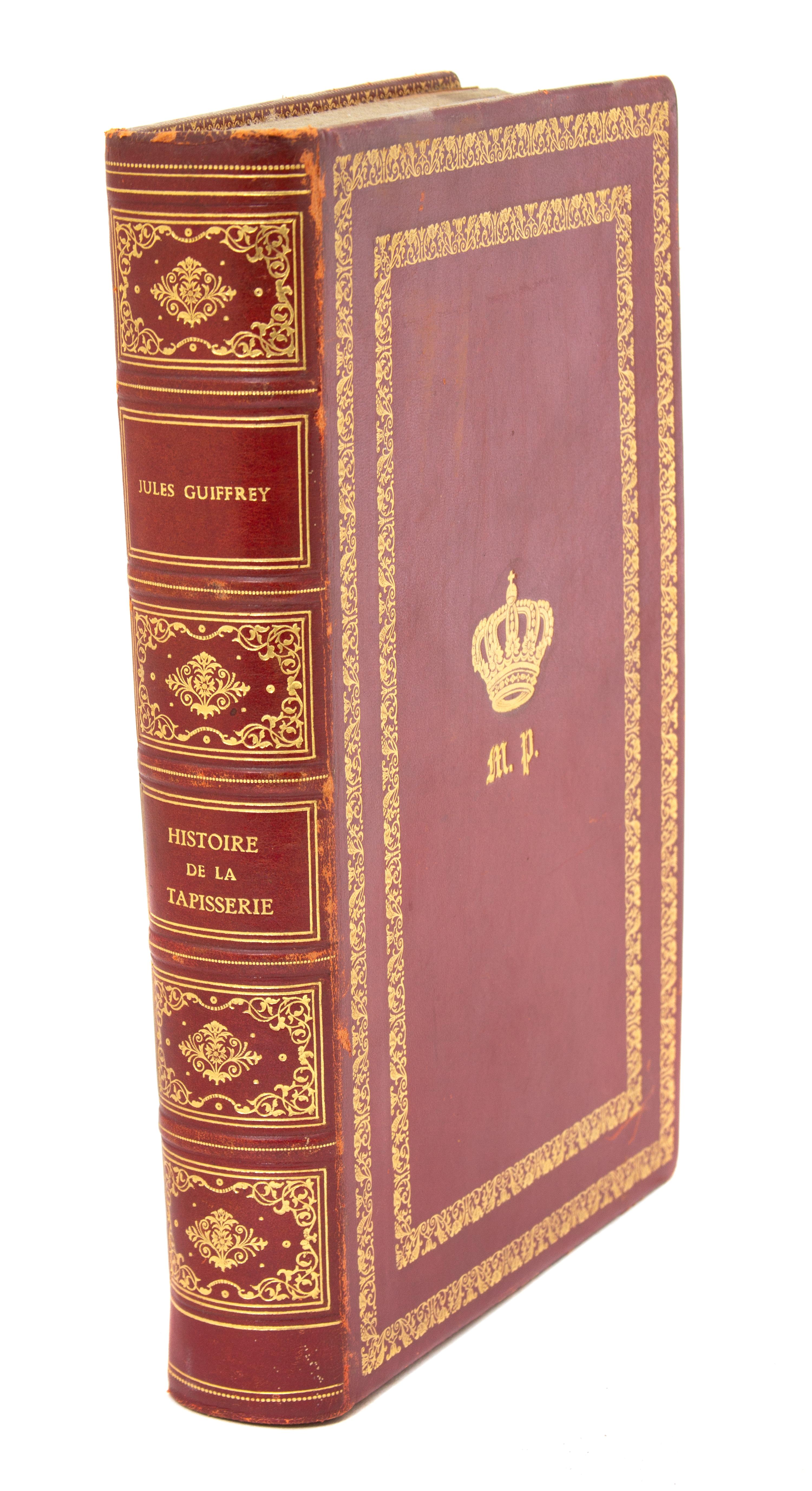 [BINDINGS] History of Tapestry Since the Middle Ages Until Today, by Guiffrey Jules — Alfred Mame & Fils, Tours, 1886