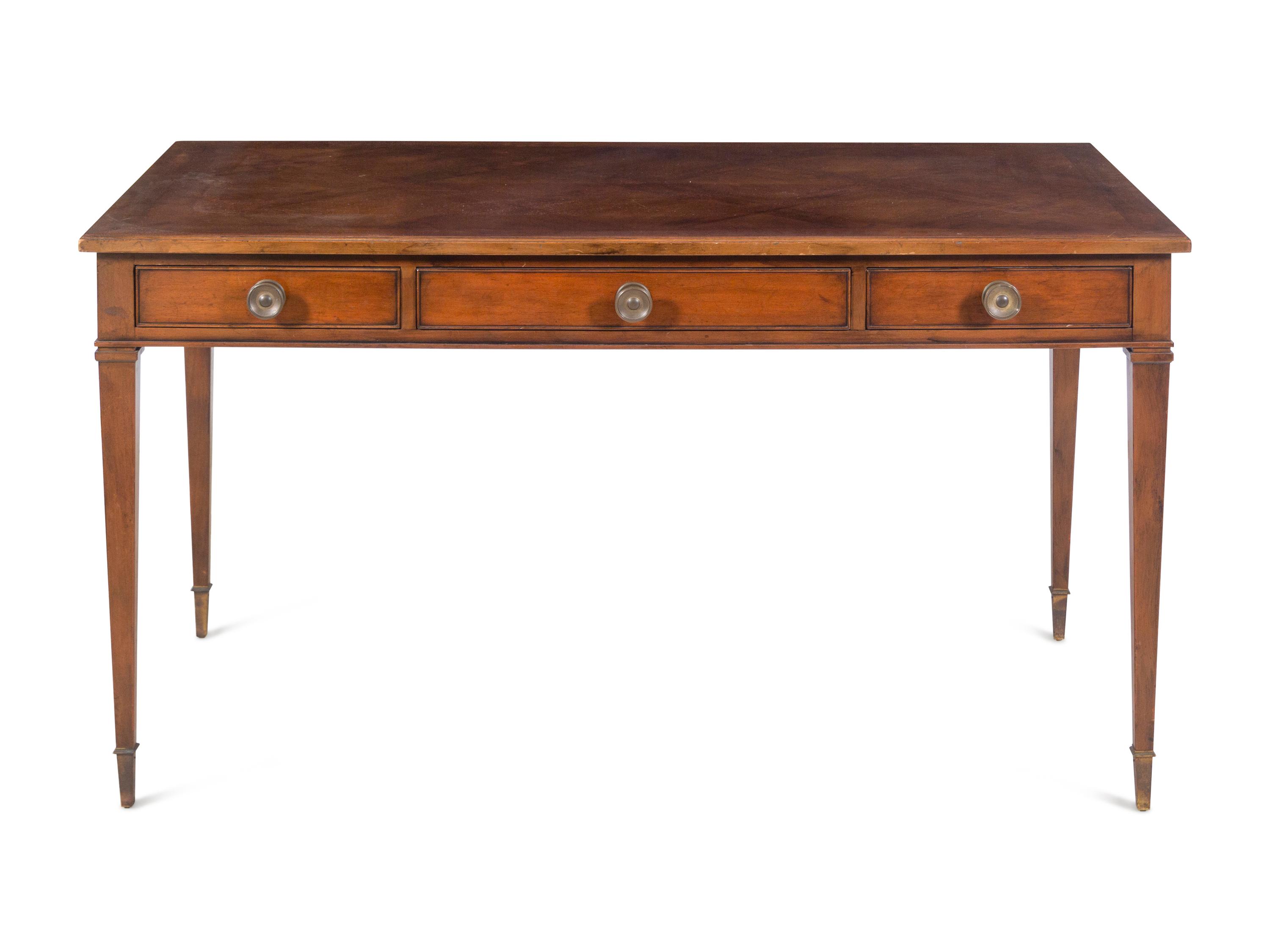 A Regency Style Mahogany Writing Table