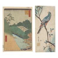 Ando Hiroshige (Japanese, 1797-1858) Two Woodblock Prints