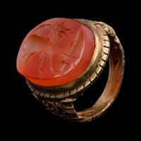 A Graeco-Persian Agate Ringstone with a Dog