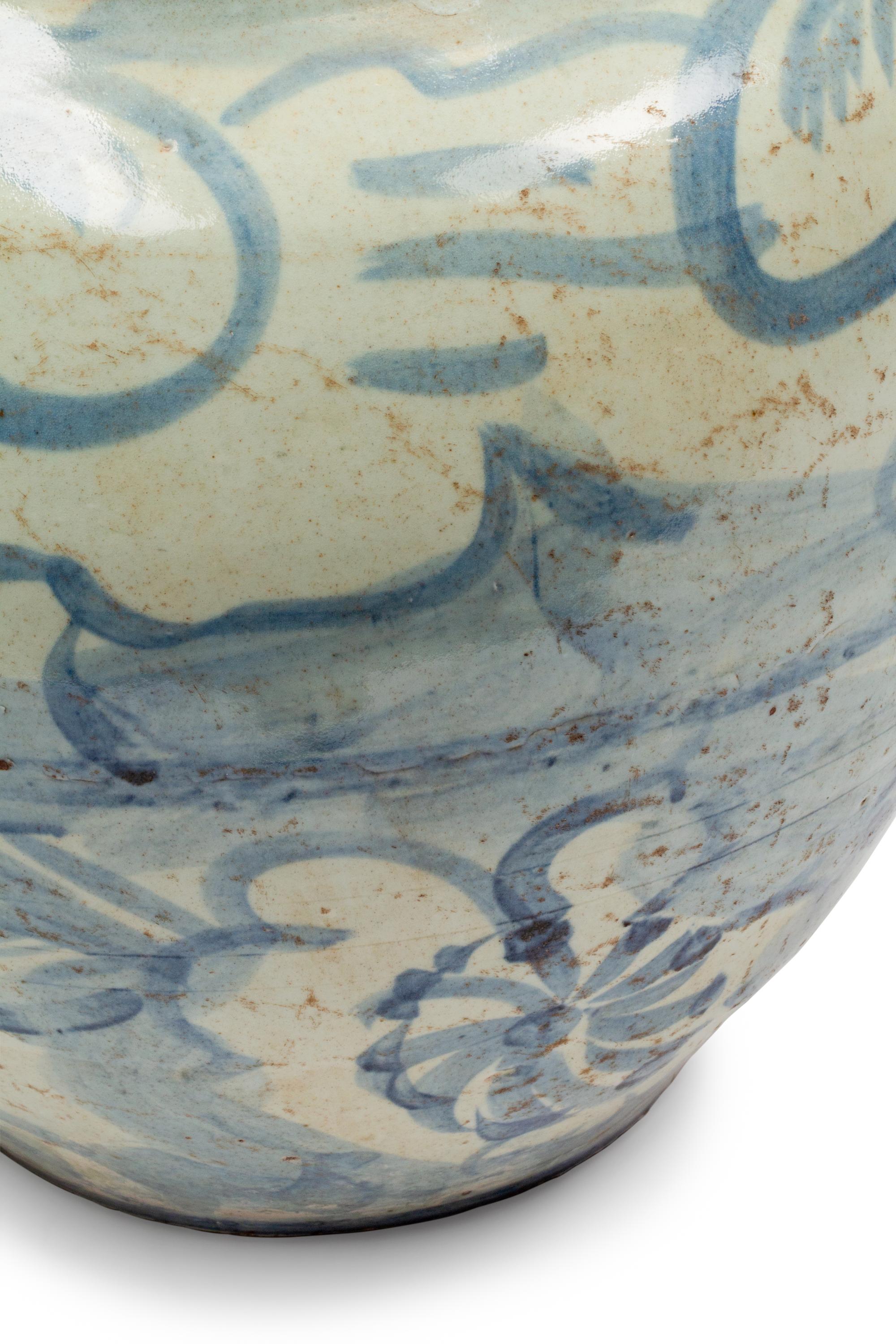 A Pair of Chinese Export Iron Mounted Porcelain Jars