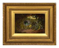 Nests among Wild Flowers (a pair)