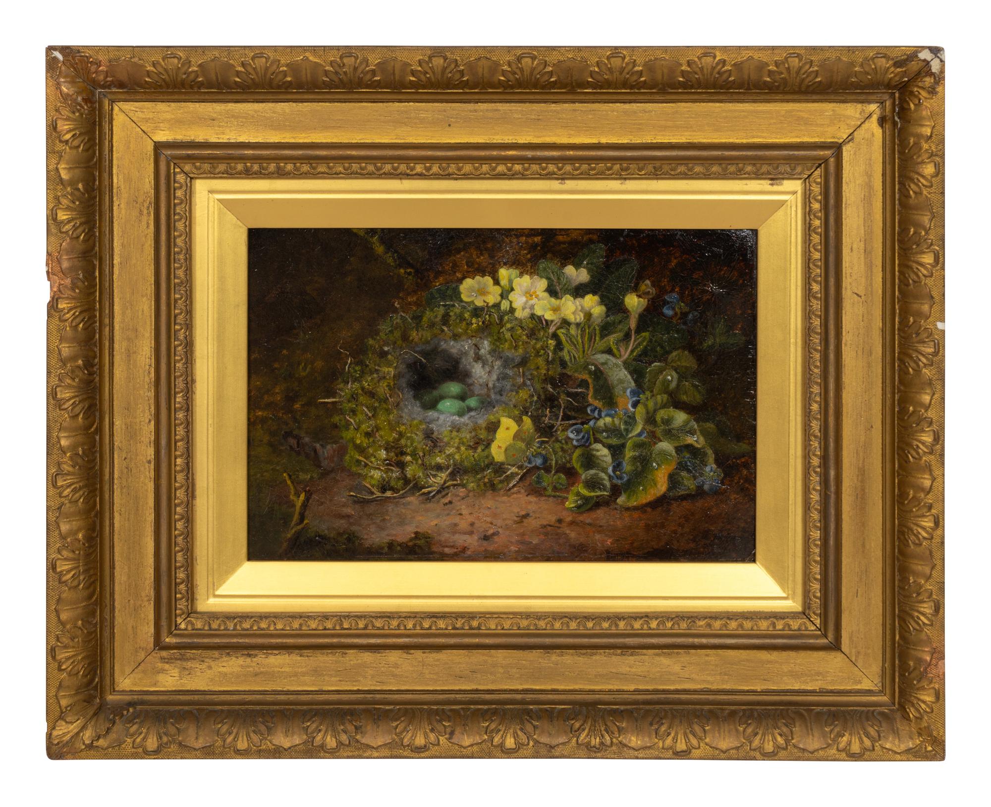 Nests among Wild Flowers (a pair)