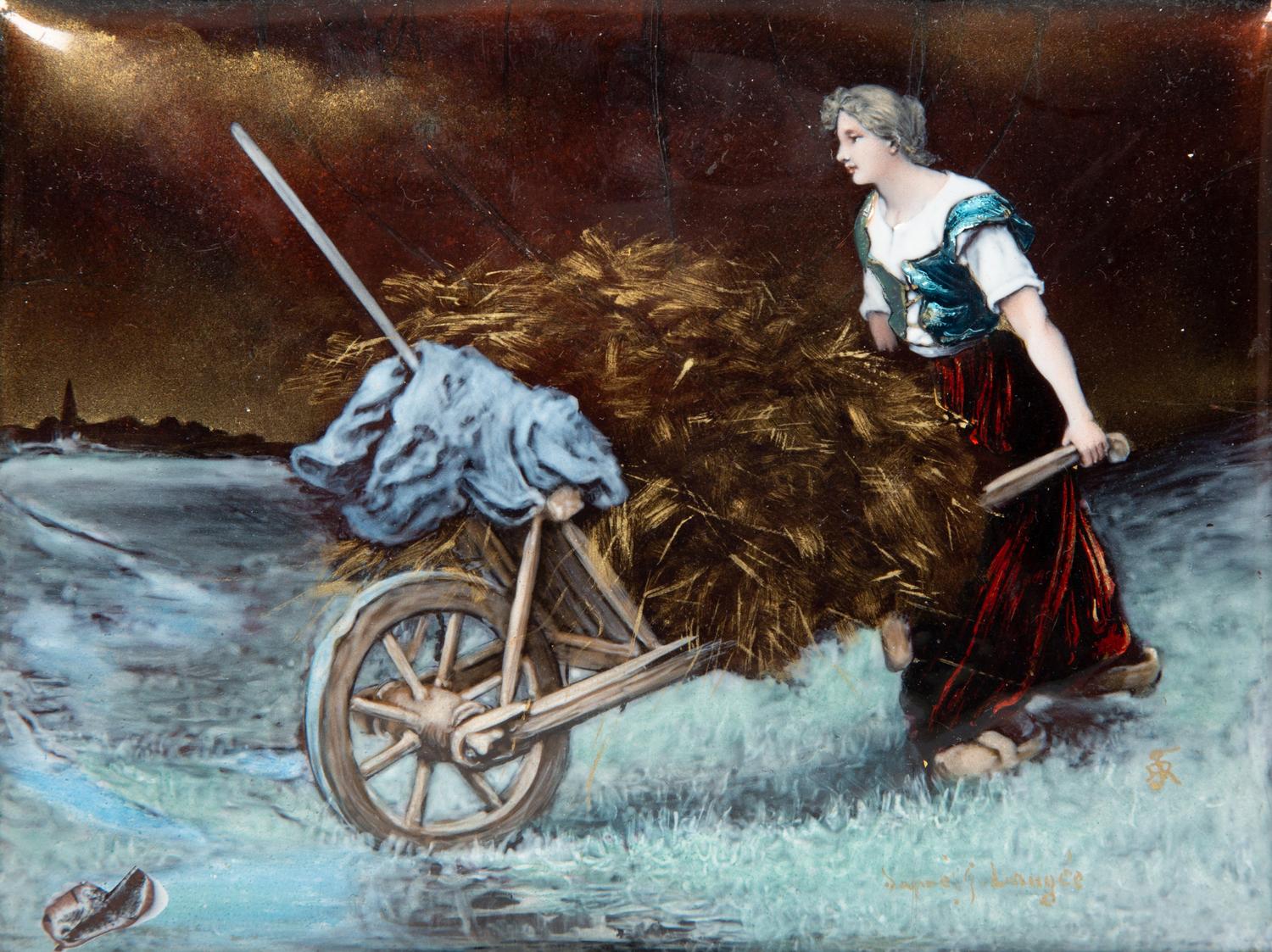 A Limoges Enamel on Copper Plaque