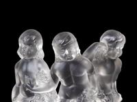 A Lalique Luxembourg Sculpture and a Lalique Chrysis Figure