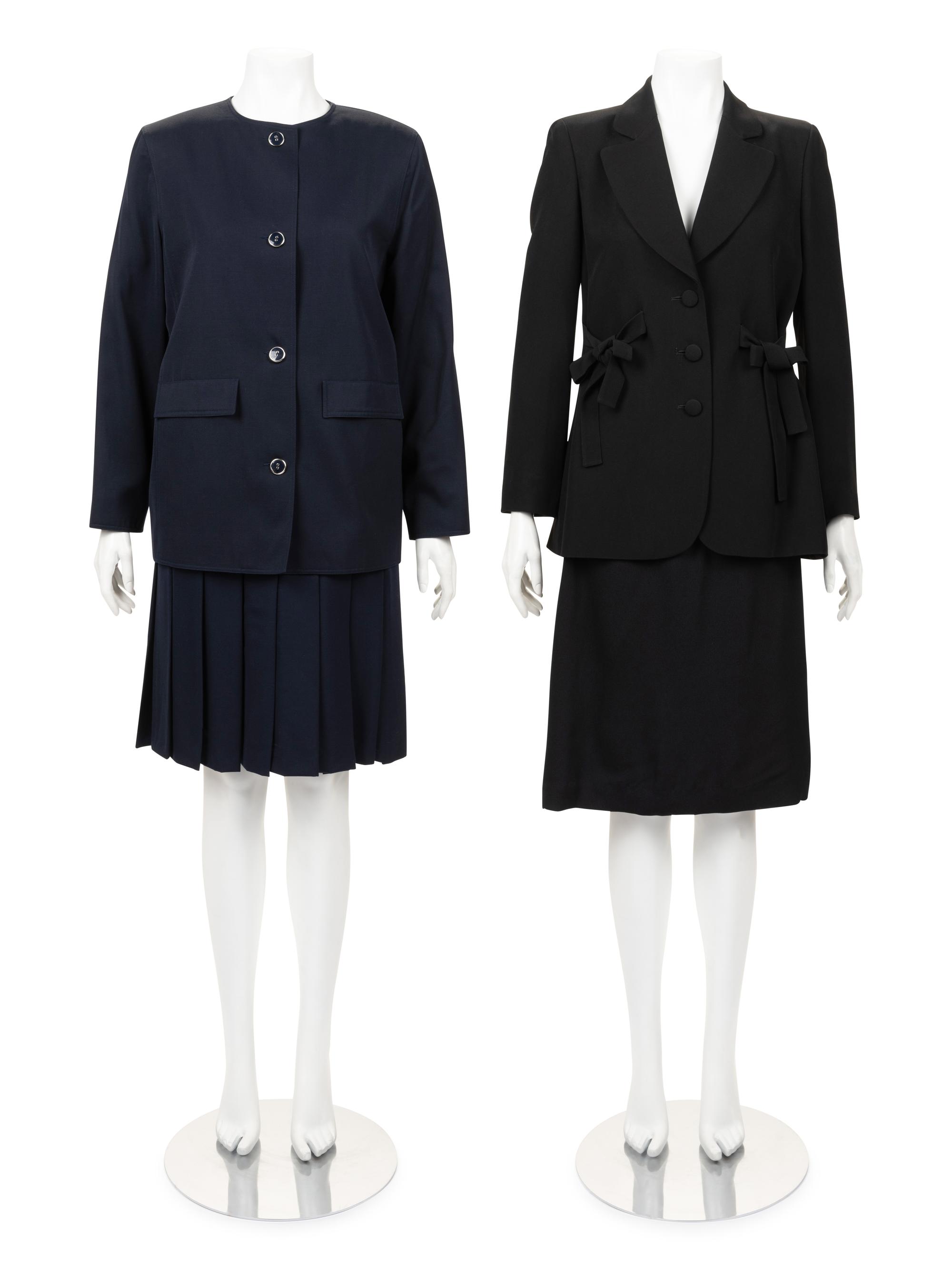 Two Designer Two-Piece Suits: One Moschino, One Courrèges, 1980-2000s
