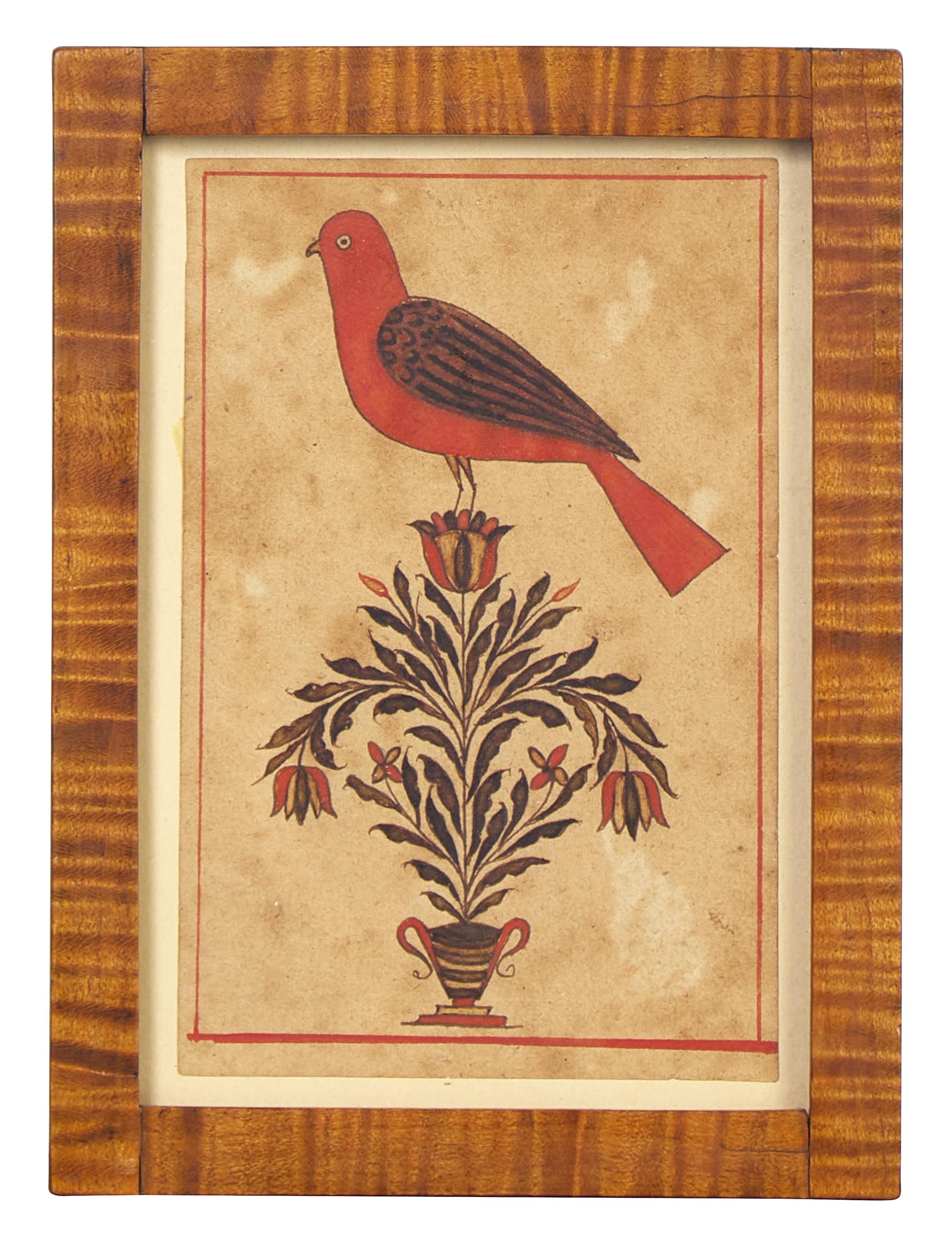 A Group of Three Fraktur Drawings